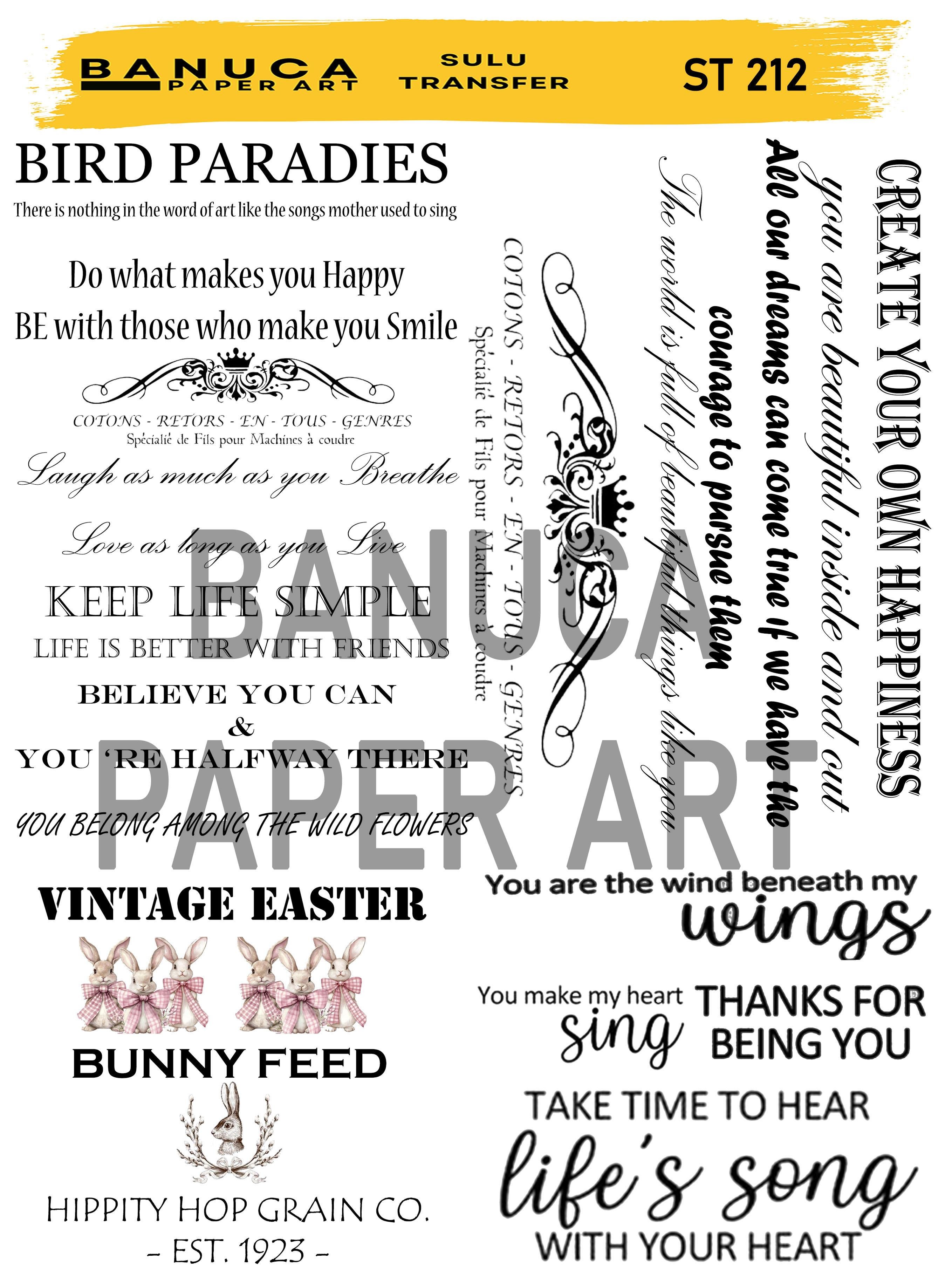 BANUCA PAPER ART SULU TRANSFER