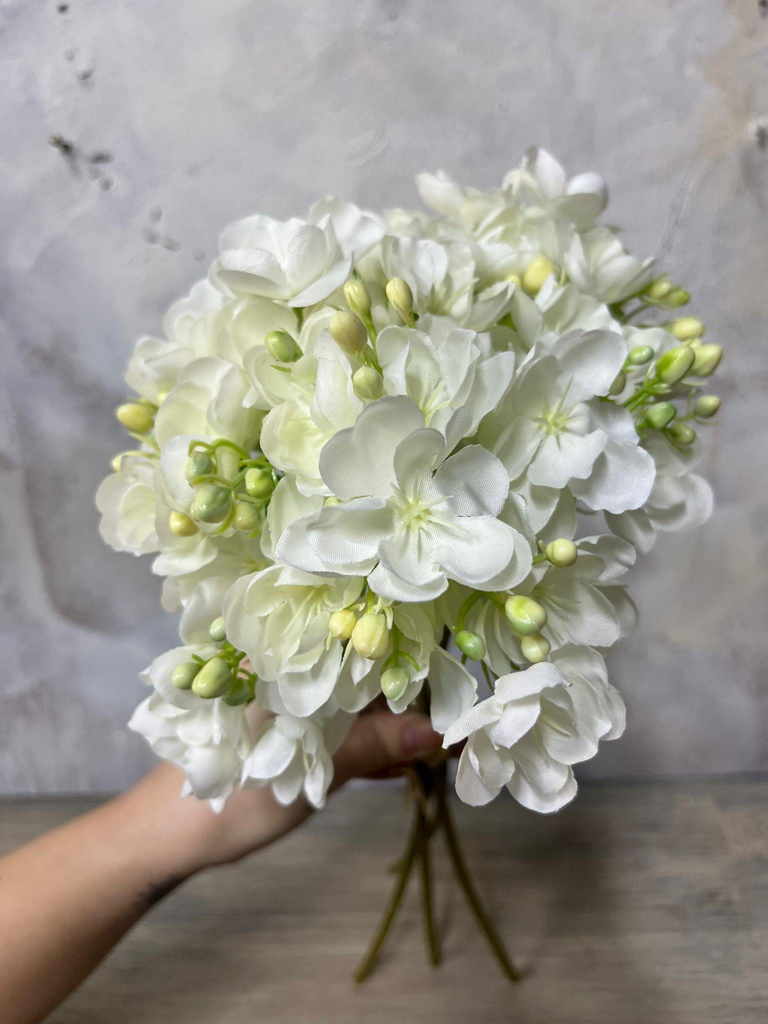 BEYAZ MİNE ÇİÇEĞİ DEMET  52 CM