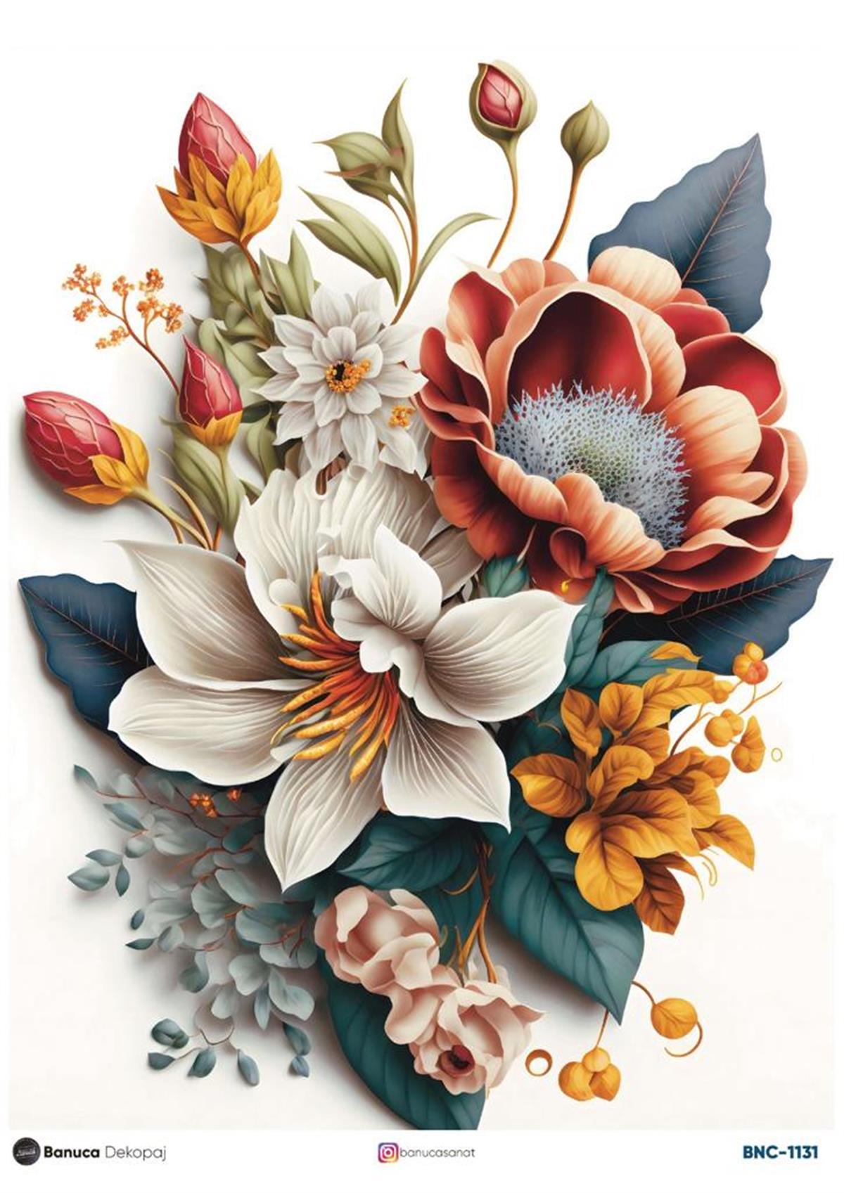 BNC PİRİNÇ DEKOPAJ 30X41 CM