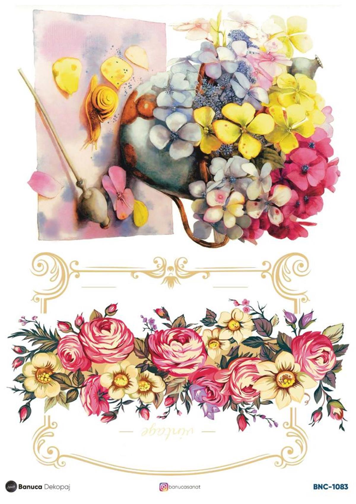 BNC PİRİNÇ DEKOPAJ KAĞIDI 30X41 CM