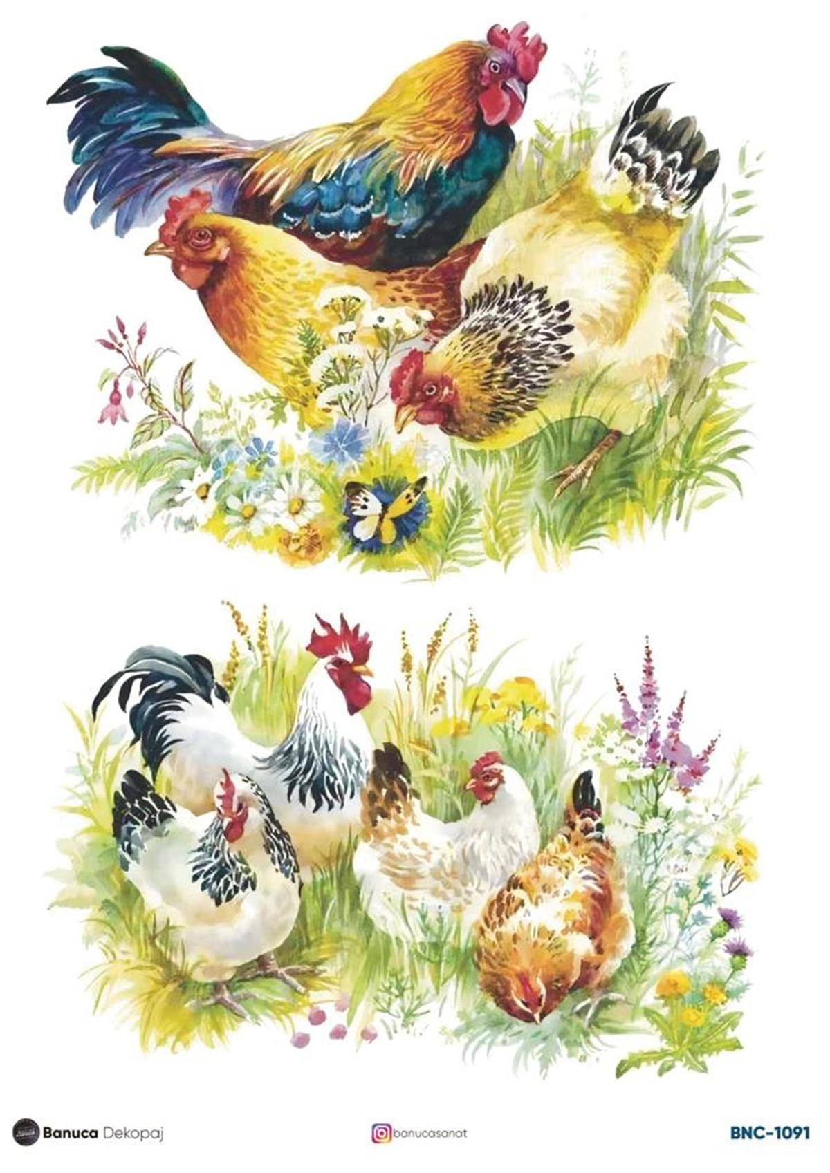 BNC PİRİNÇ DEKOPAJ KAĞIDI 30X41 CM