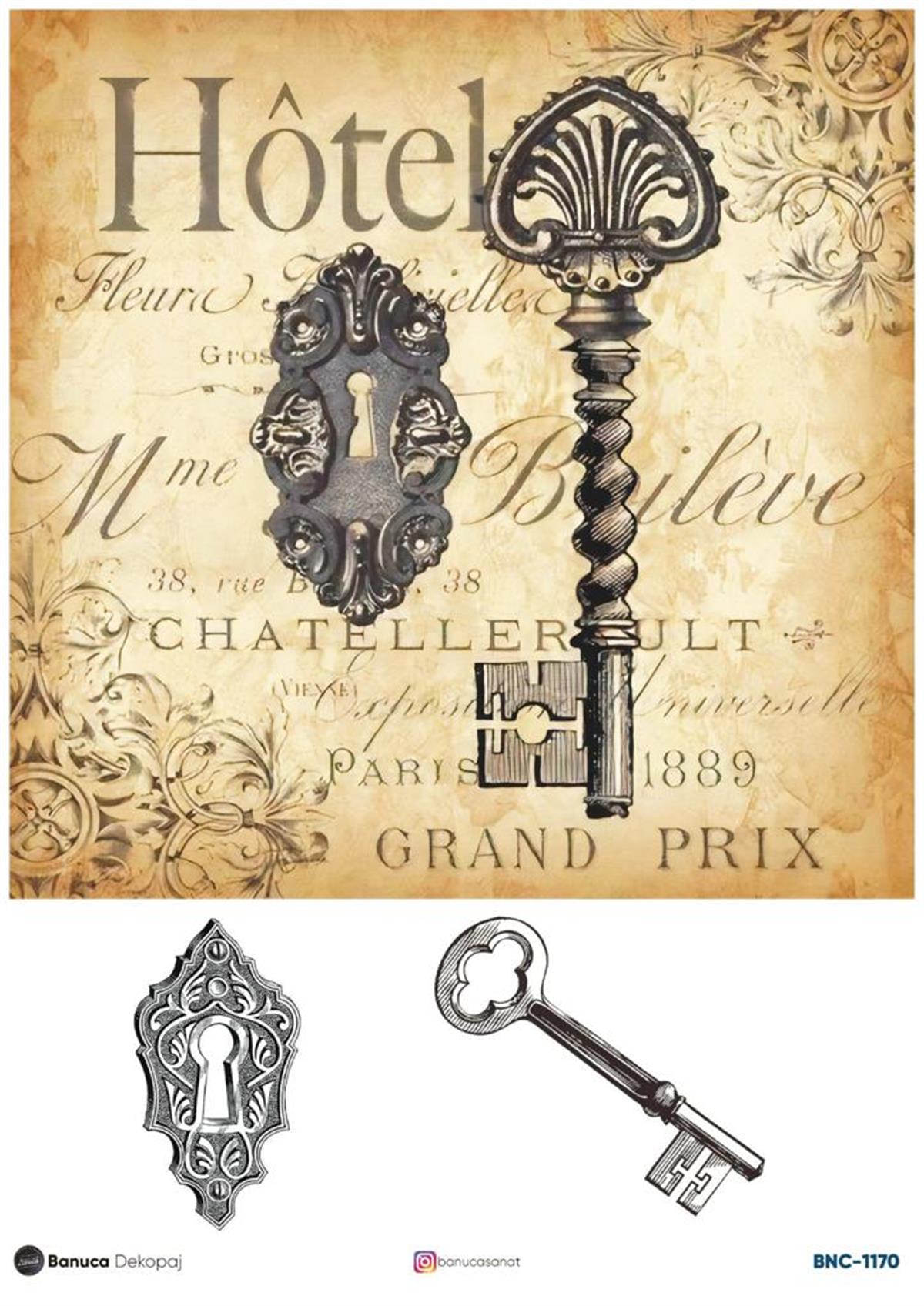 BNC PİRİNÇ DEKOPAJ KAĞIDI  30X41 CM