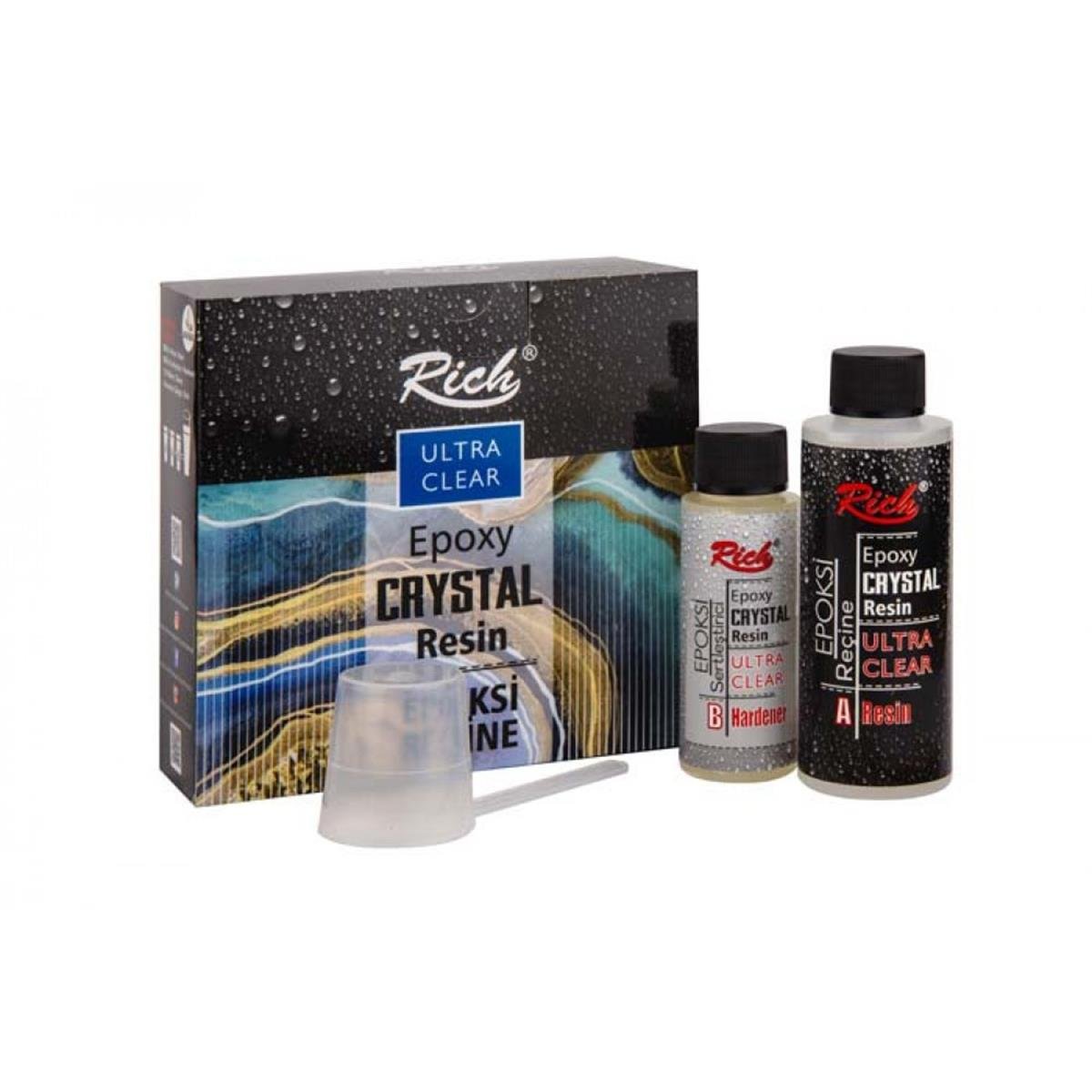 EPOKSİ KRİSTAL REÇİNE 120 + 60 CC ŞEFFAF