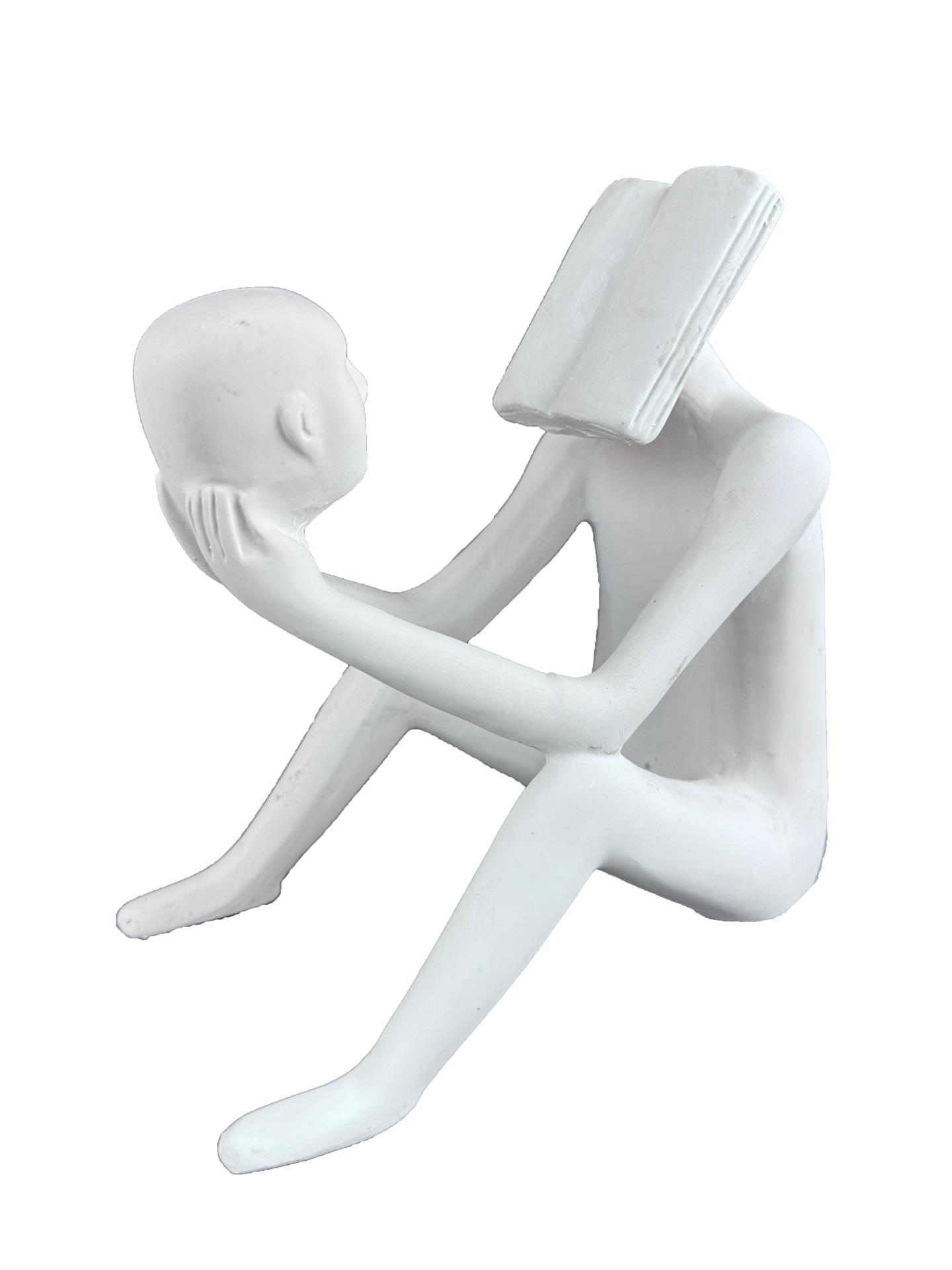 KİTAP KAFALI SOYUT ADAM 23X21 CM