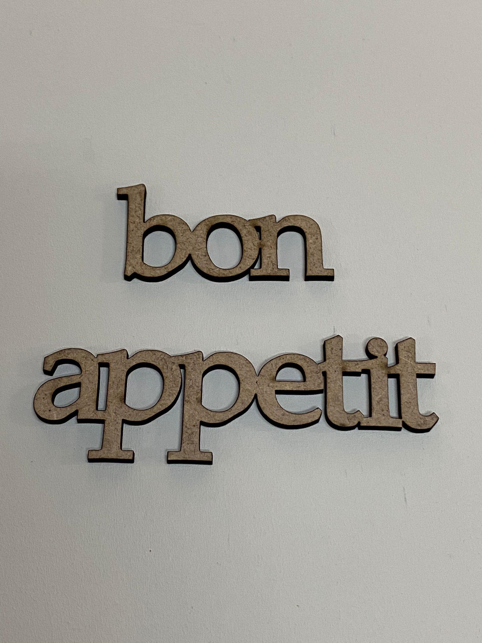 LAZER KESİM BON APPETİT 6X11,5 CM