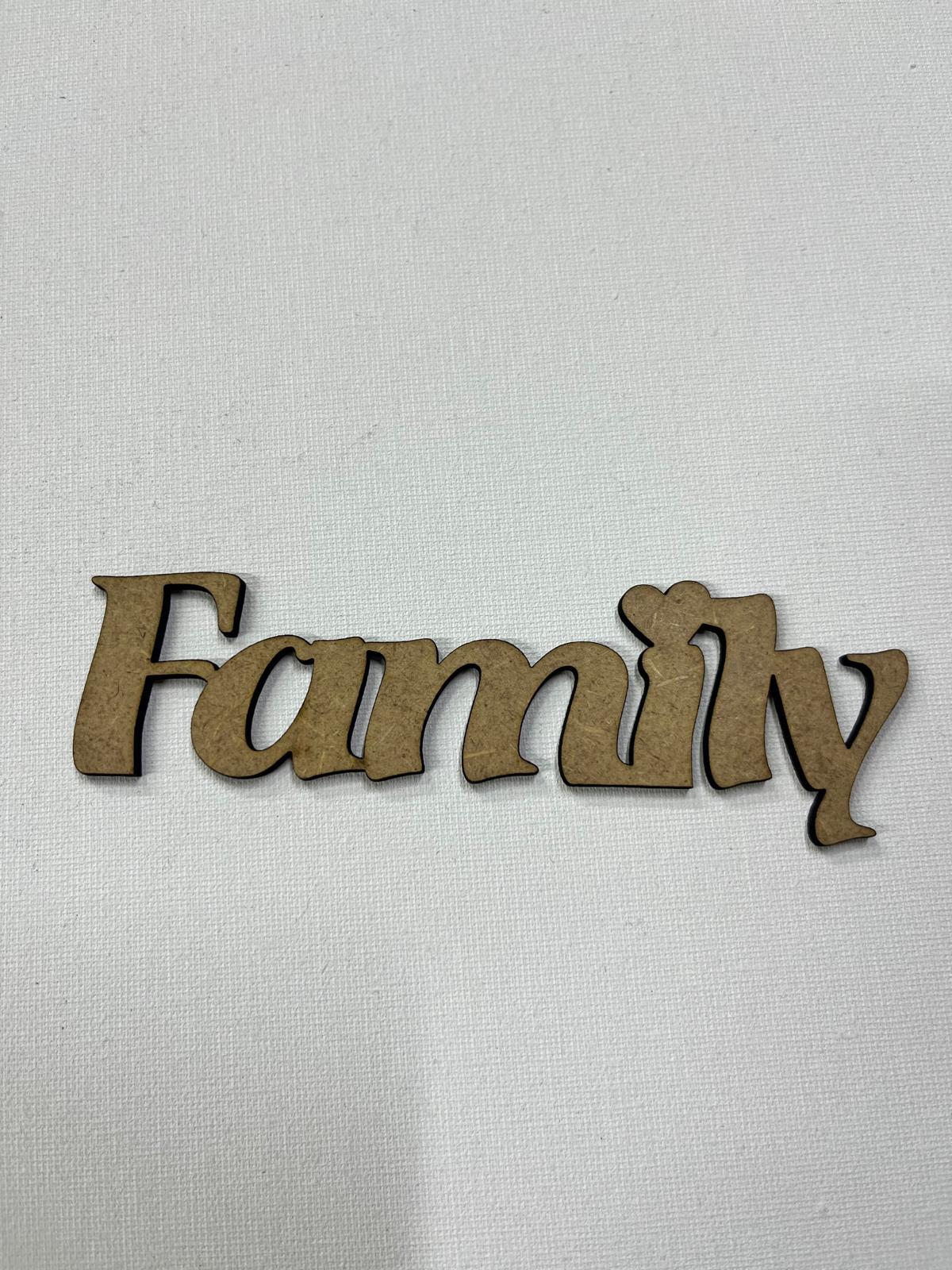 LAZER KESİM FAMİLY 11,5X4 CM