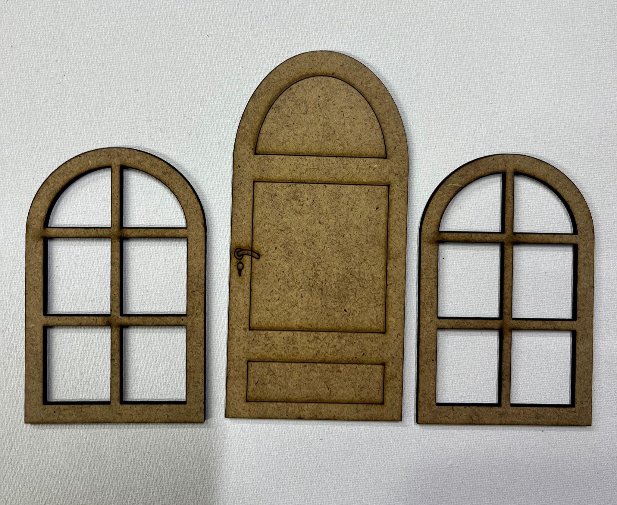 LAZER KESİM KAPI PENCERE SET 12X6 CM