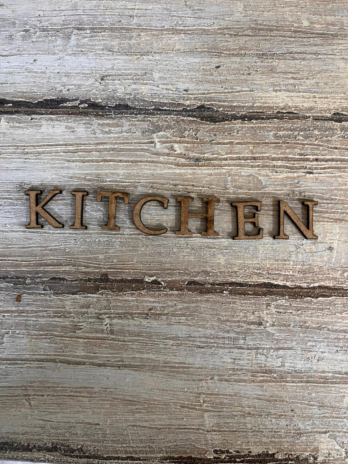 LAZER KESİM KİTCHEN YAZISI 2X2 CM