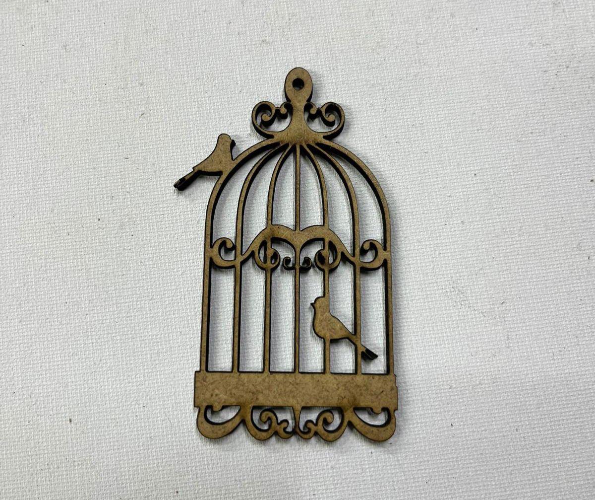 LAZER KESİM KUŞ KAFESİ 8X4 CM