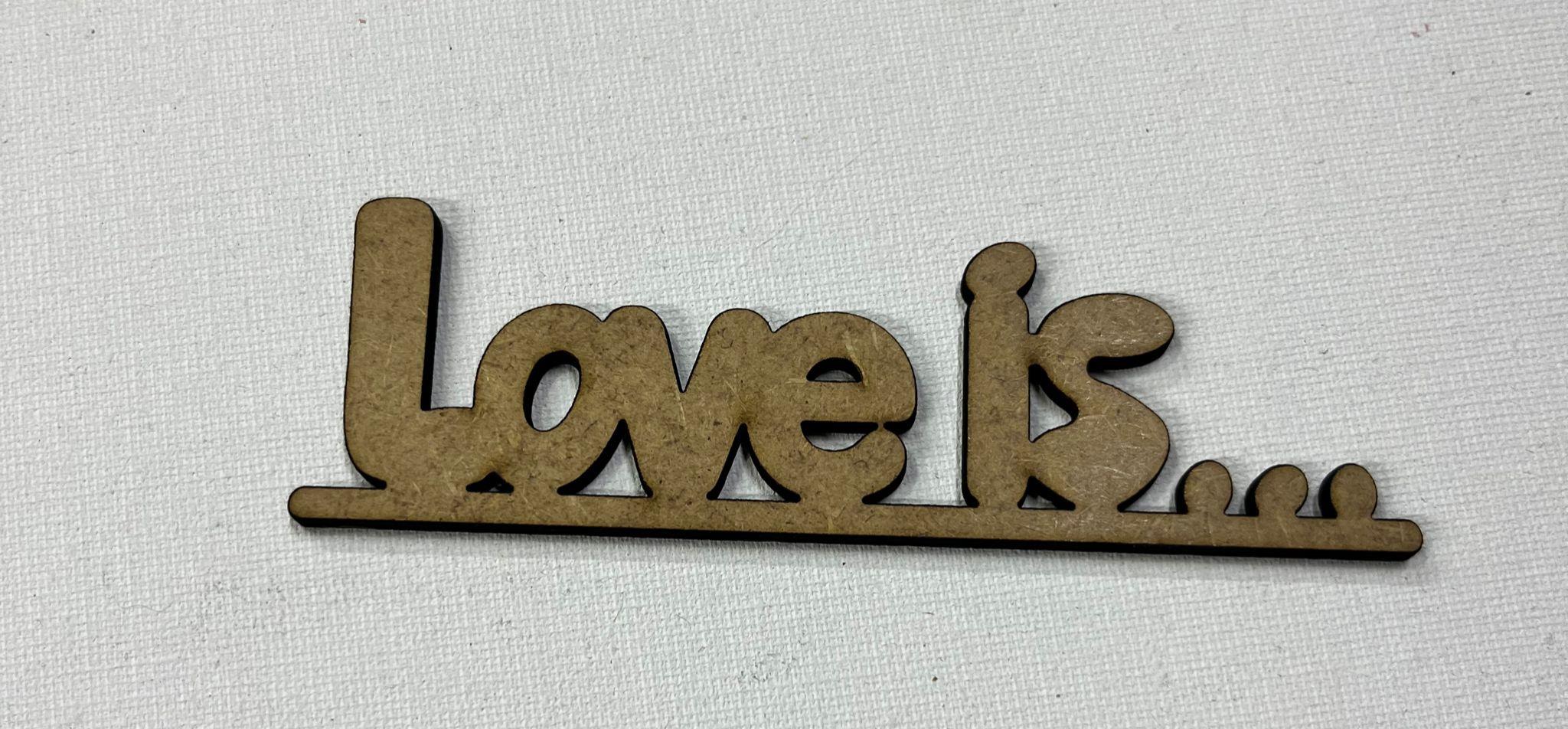 LAZER KESİM LOVE İS 10X3,5 CM
