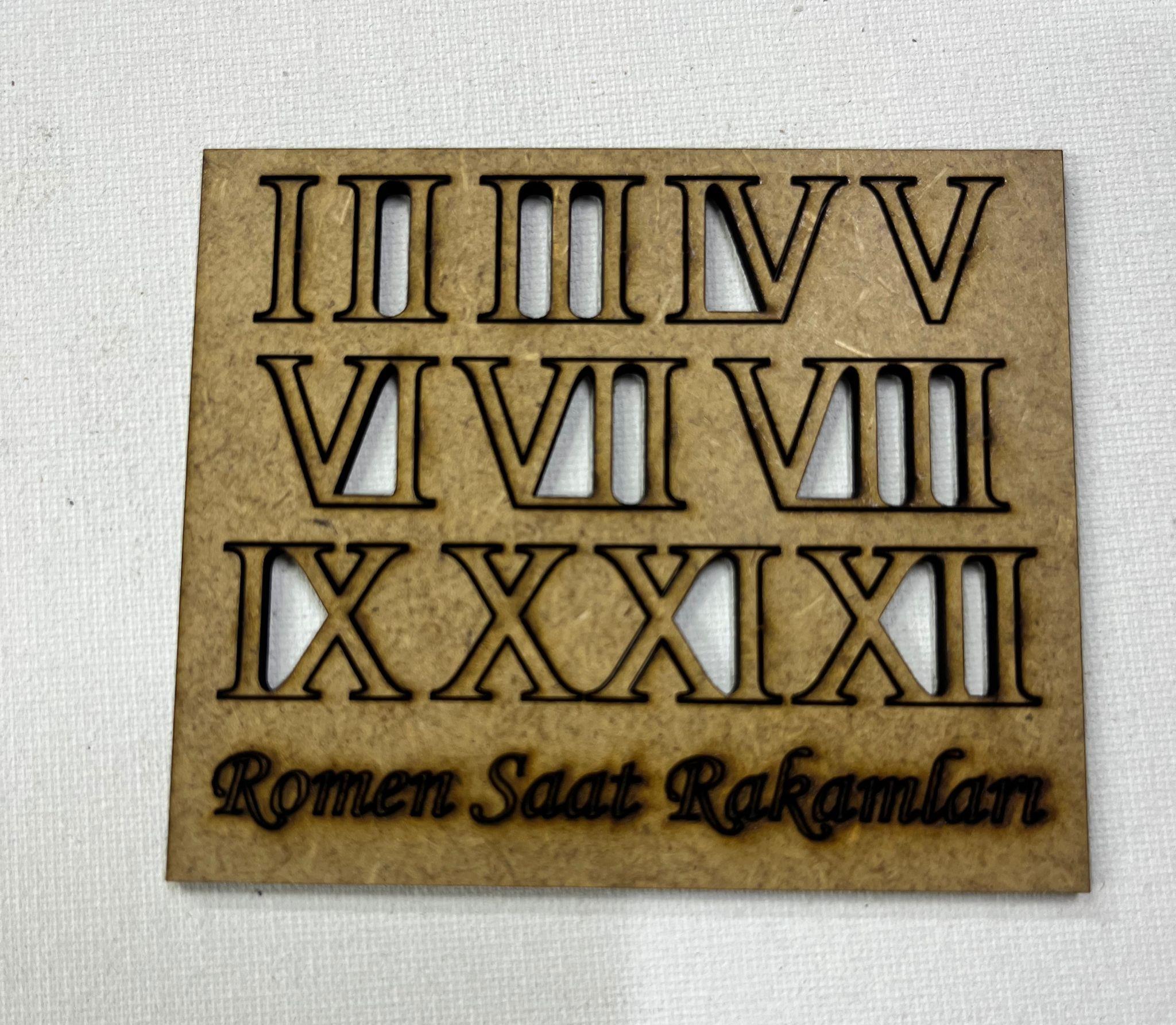 LAZER KESİM ROMEN RAKAMLARI 1,5X2 CM