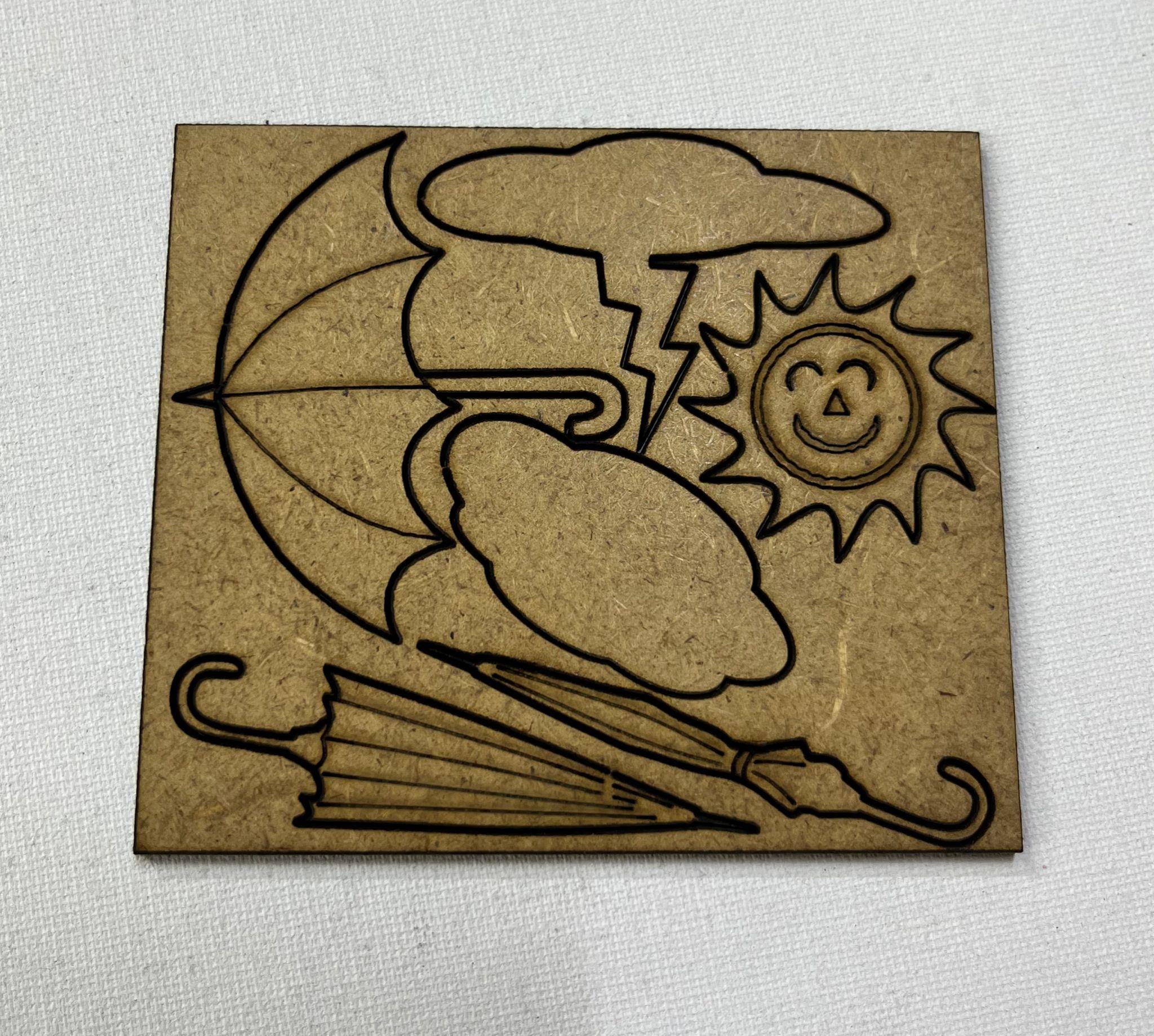 LAZER KESİM ŞEMSİYE 6X4 CM