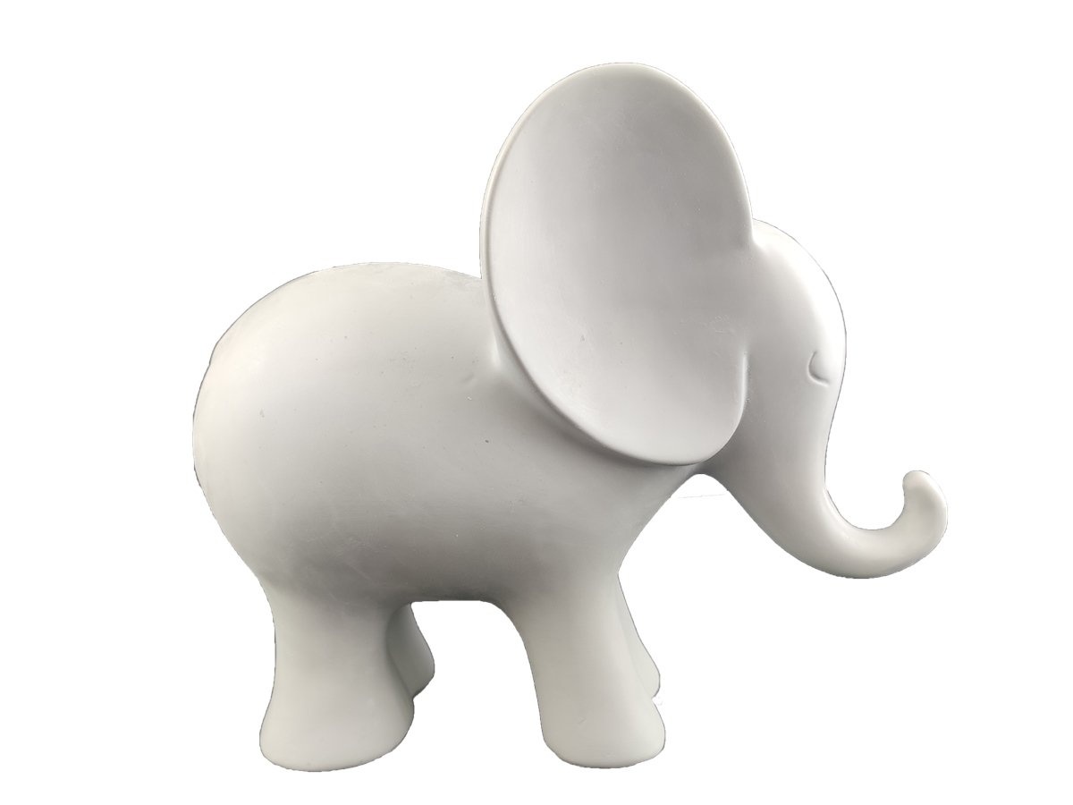 Polyester Düz Fil Heykel Büyük \ 23X28cm