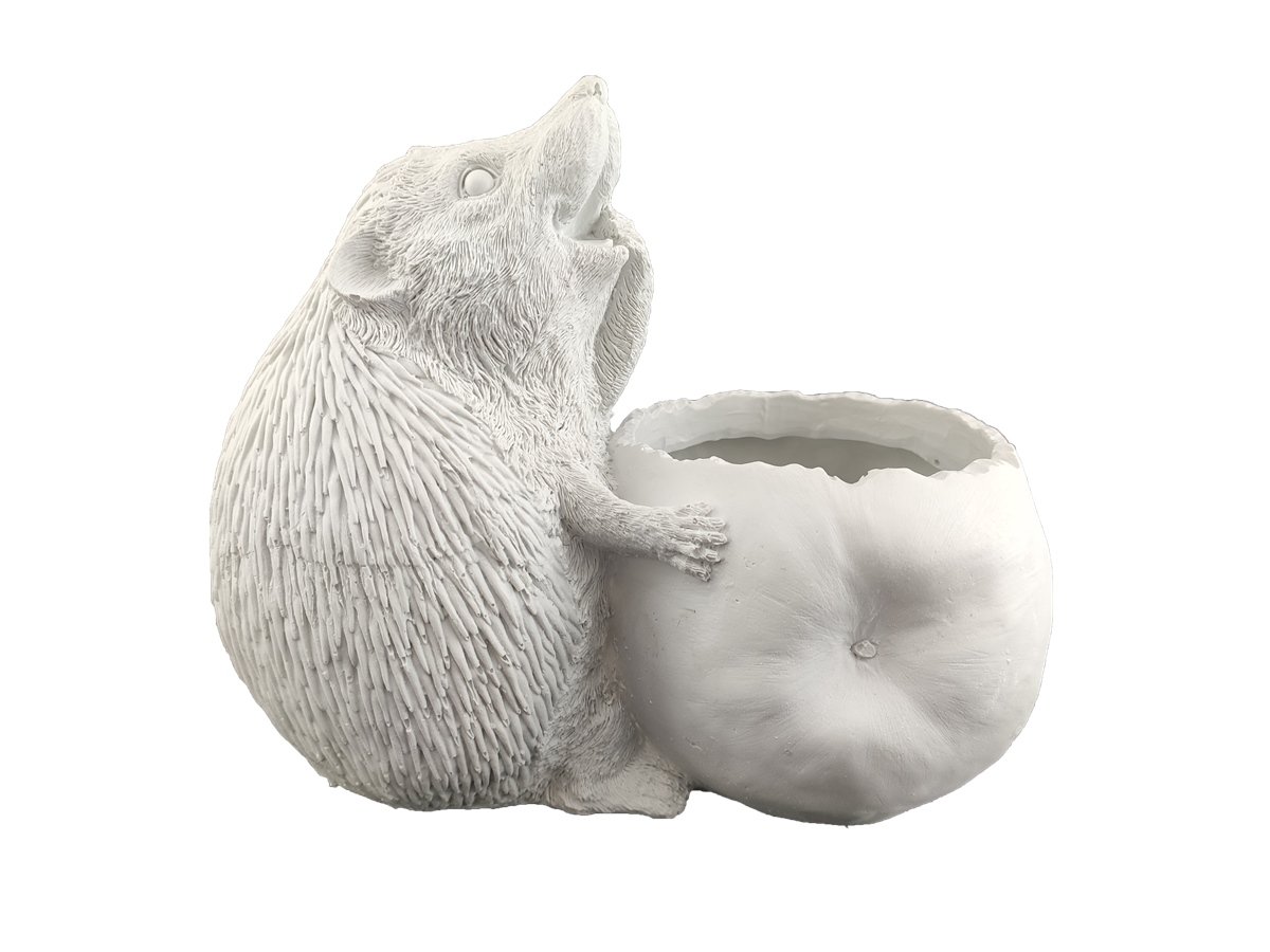 Polyester Elma Yiyen Kirpi \ 22X23cm