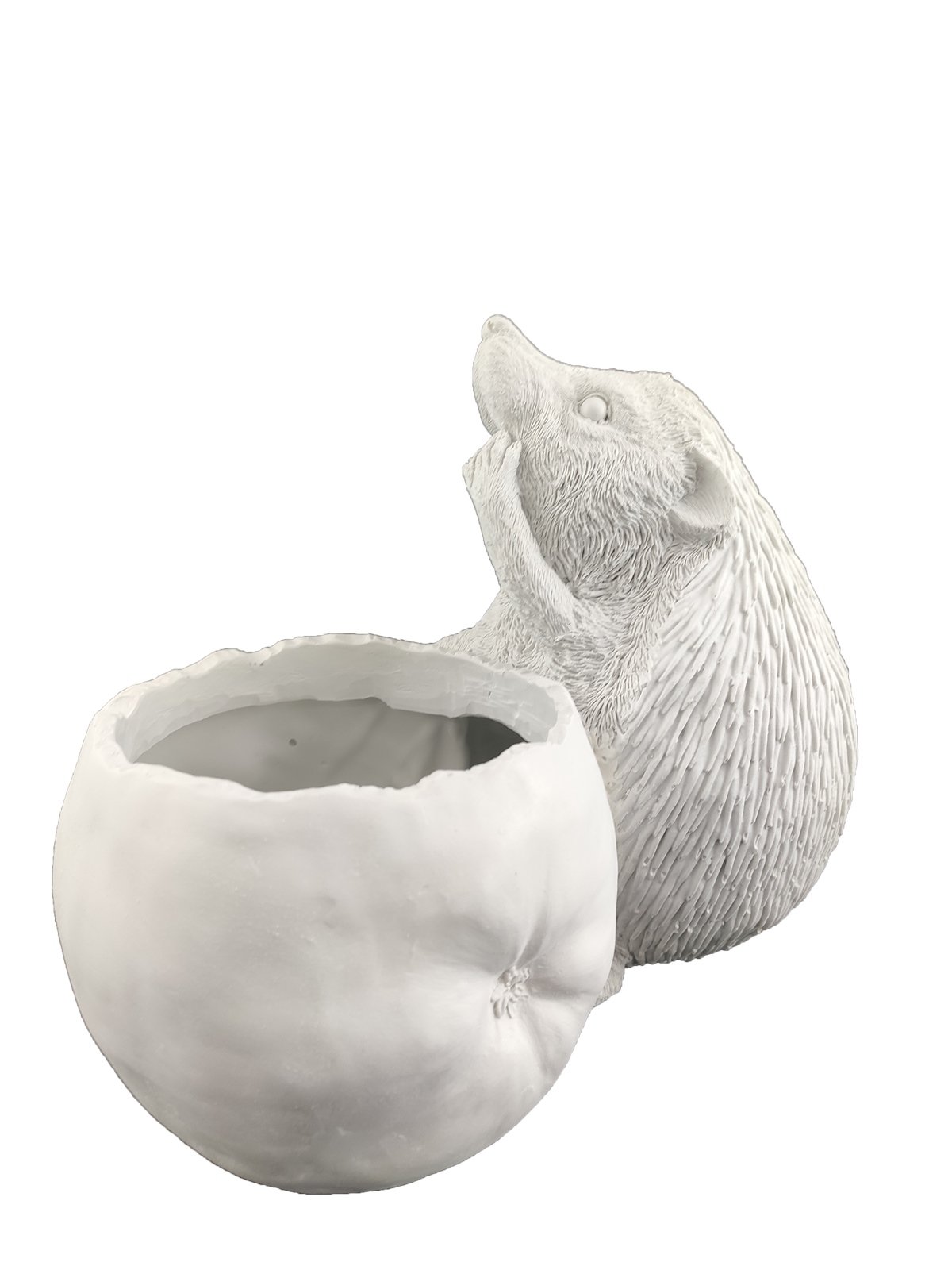 Polyester Elma Yiyen Kirpi \ 22X23cm