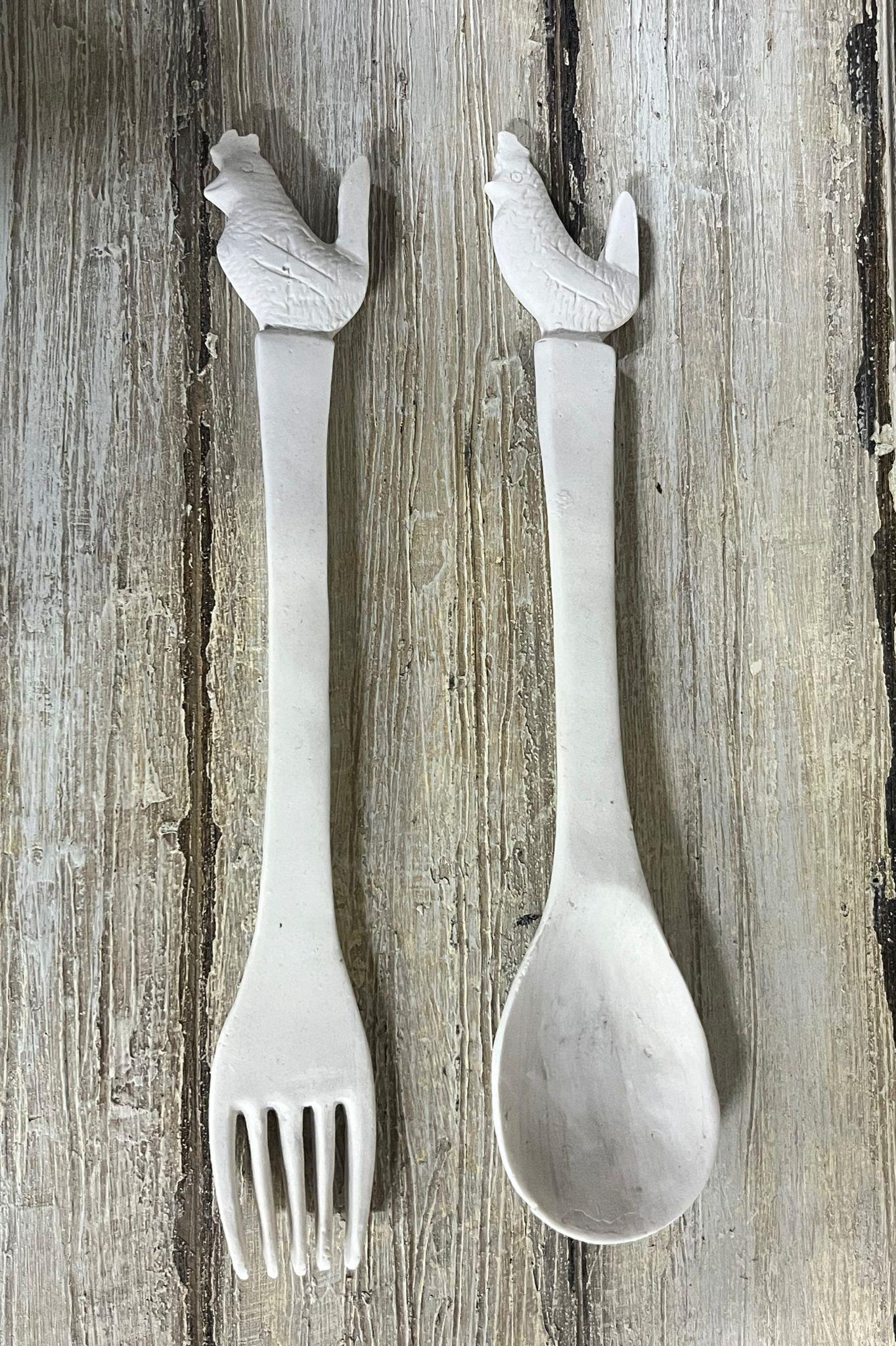 POLYESTER İKİLİ KAŞIK ÇATAL 30X6 CM