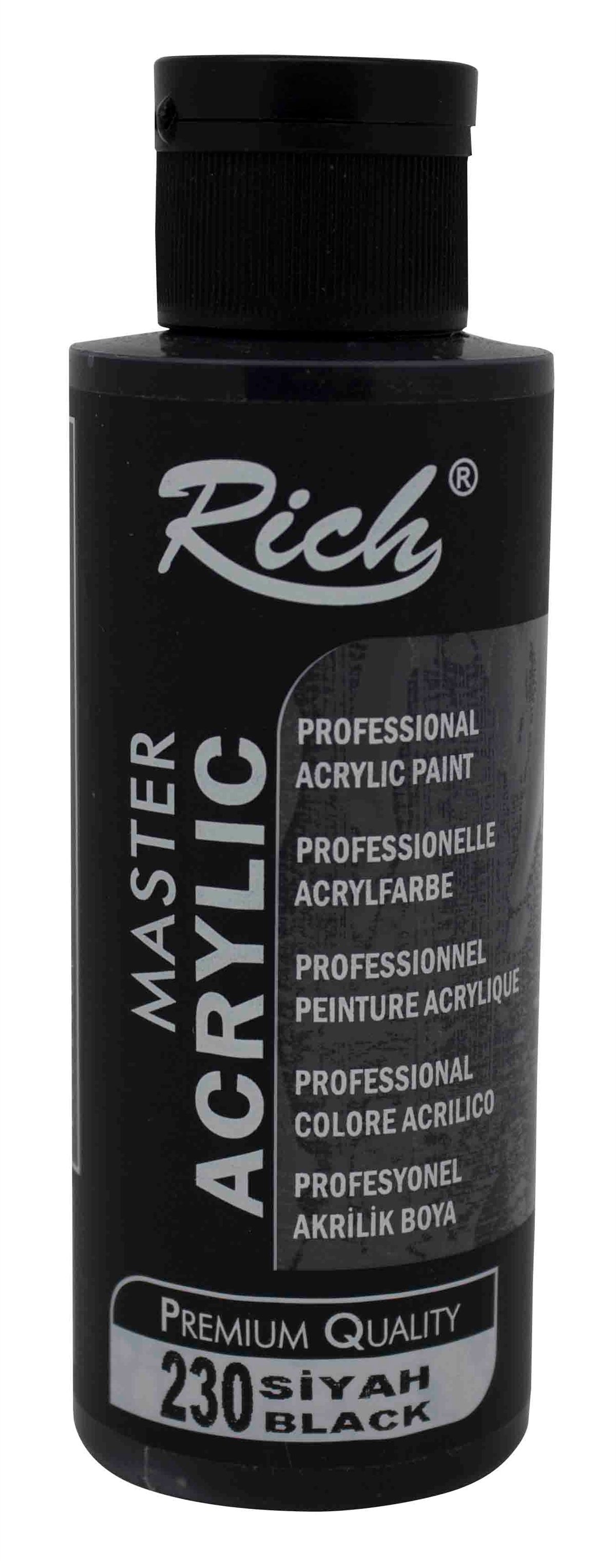 Rich Master Akrilik Boya Siyah 230