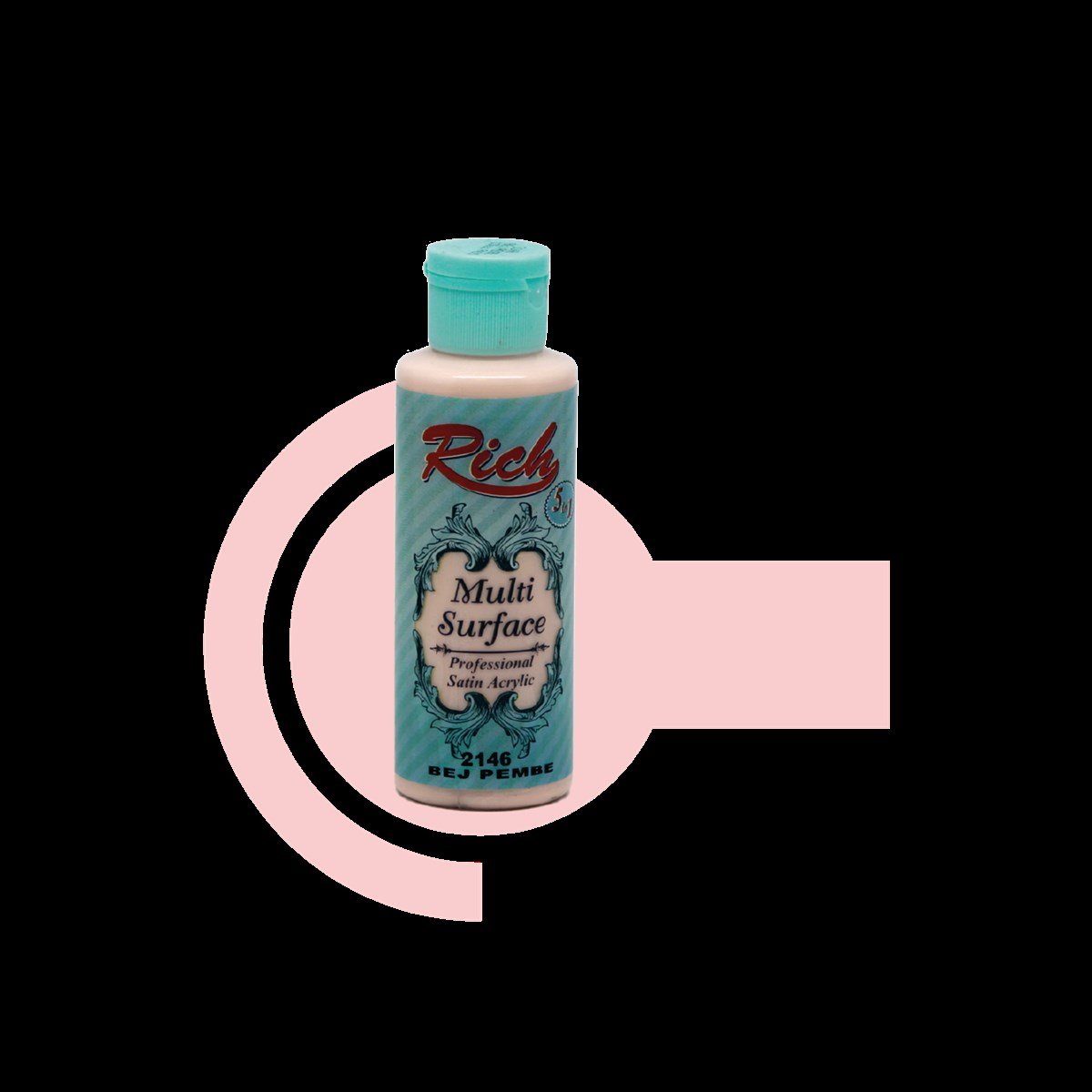 Rich Multi Surface Bej Pembe