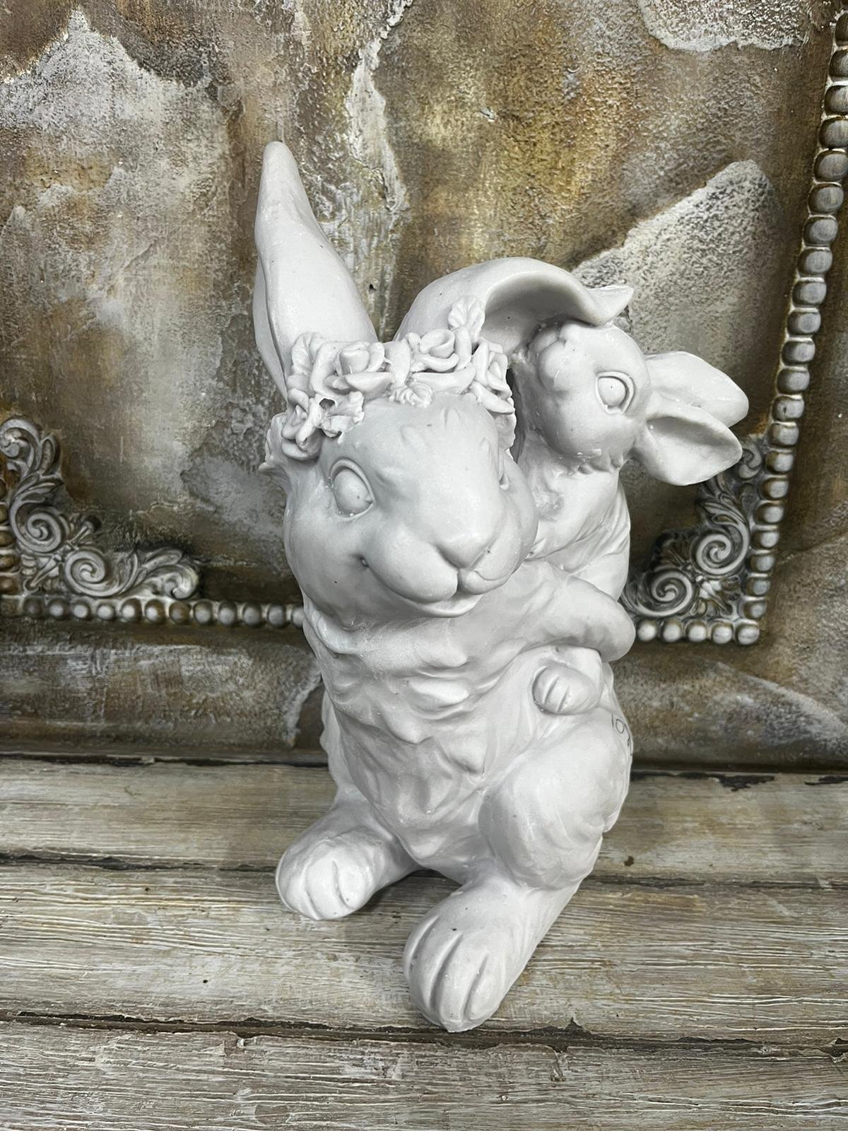 SIRTINDA YAVRULU TAVŞAN 37X15 CM