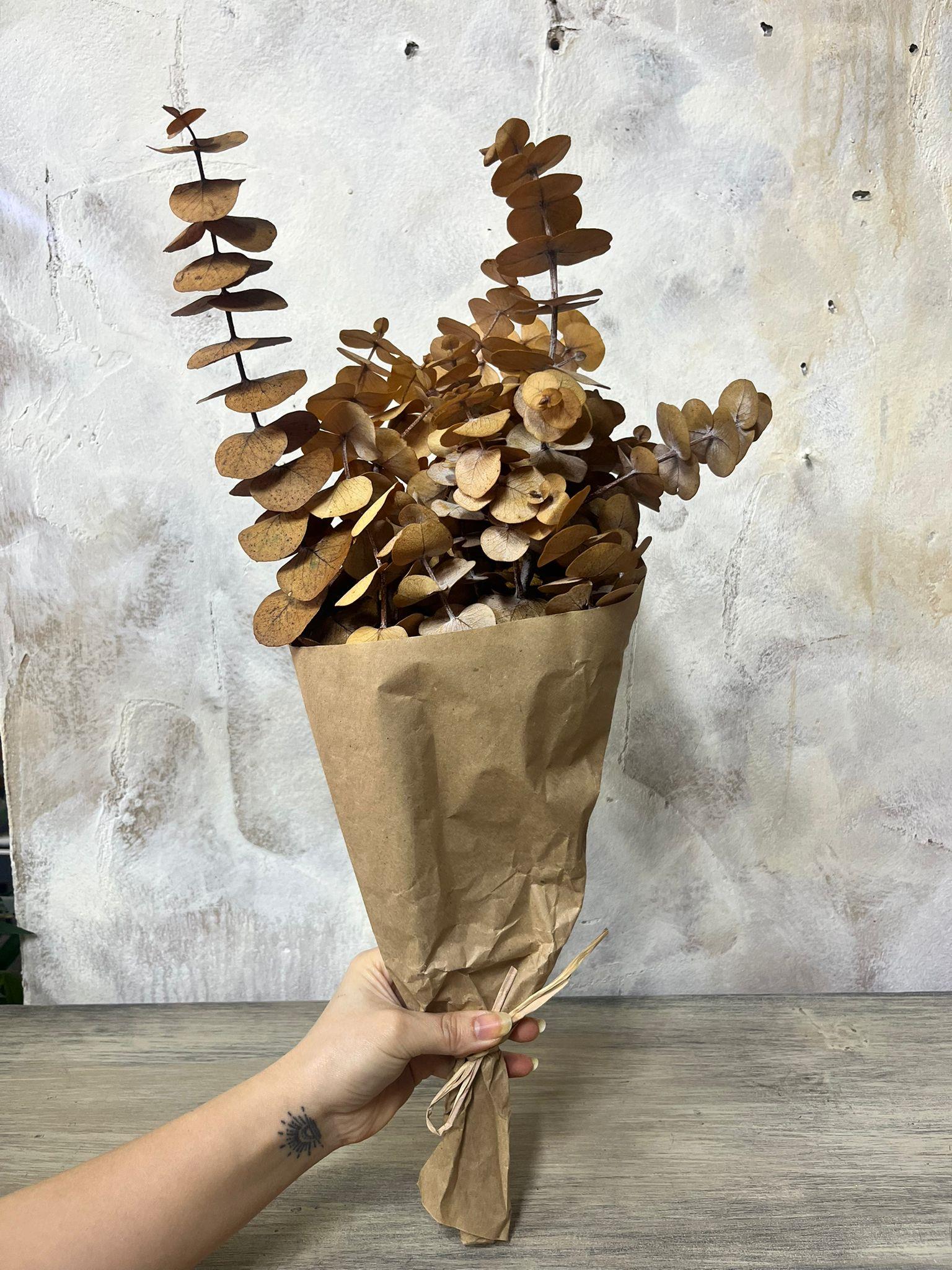 ŞOKLANMIŞ OKALİPTUS SARI 57 CM