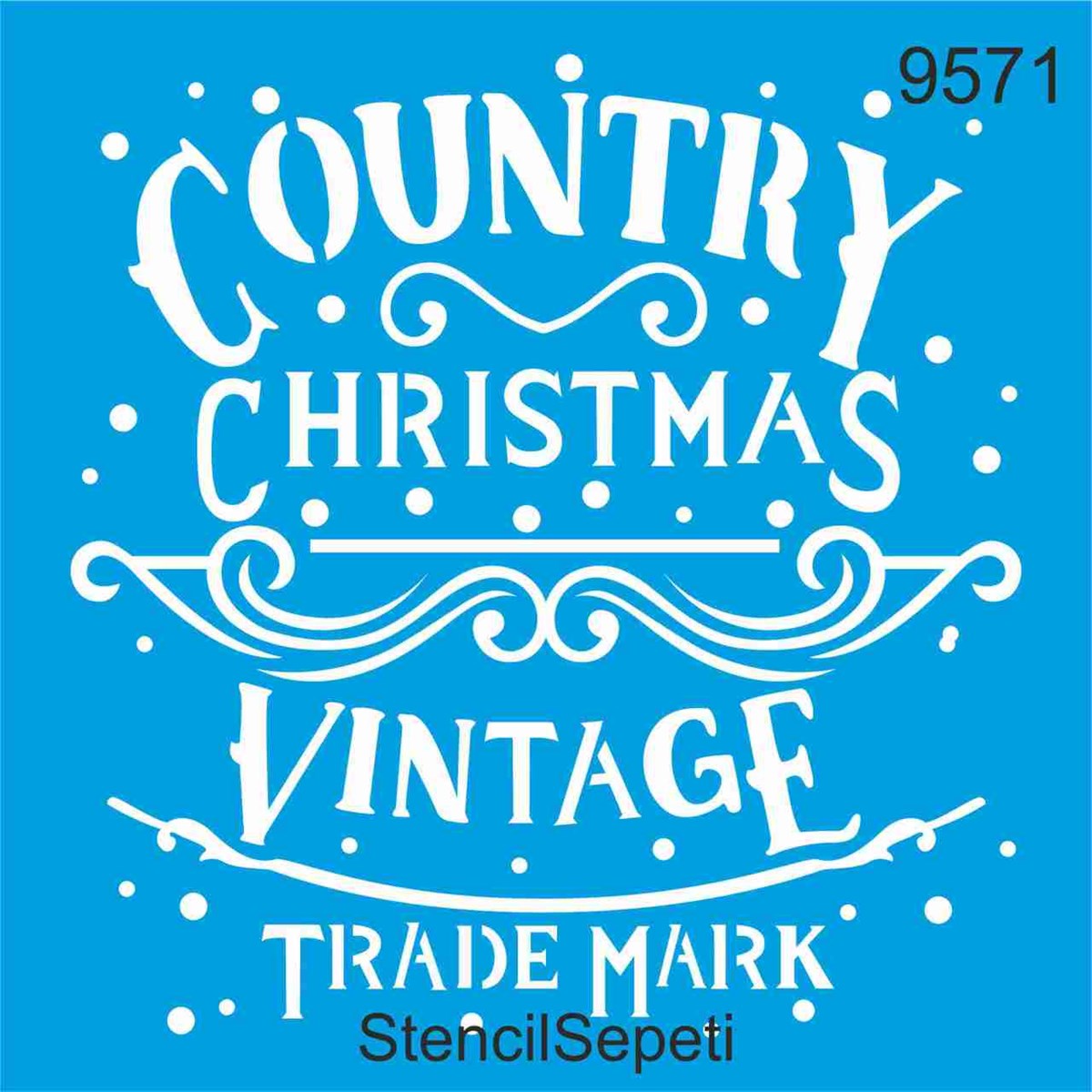 STENCİL 9571  30X30