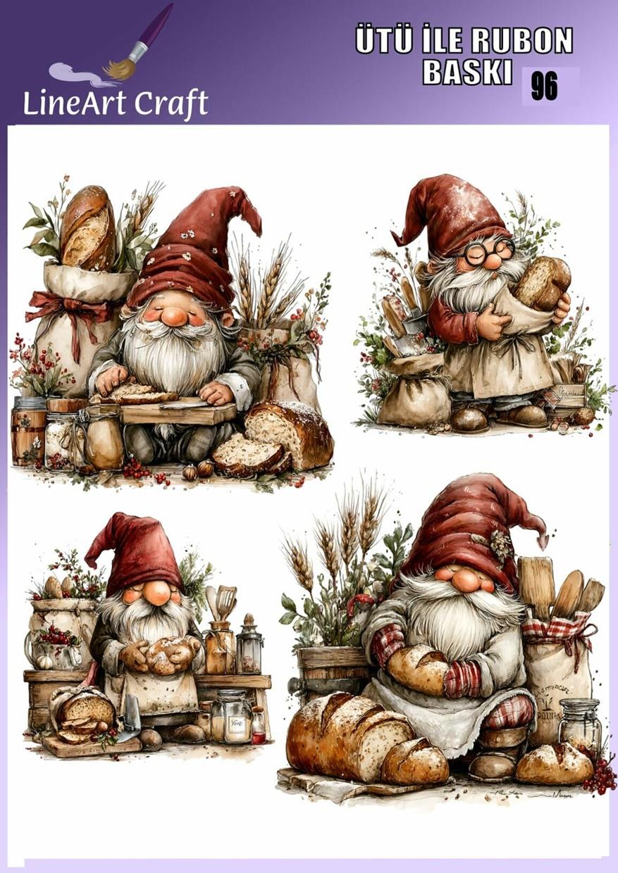 Ütü ile Rub On Transfer Kağıdı 30×30 cm