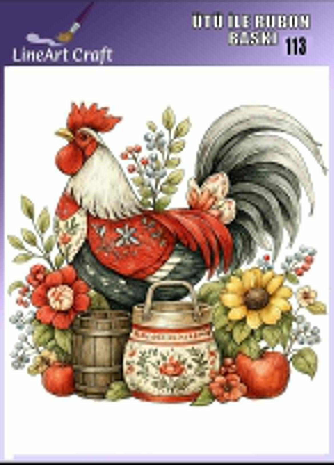 Ütü ile Rub On Transfer Kağıdı 30×30 cm