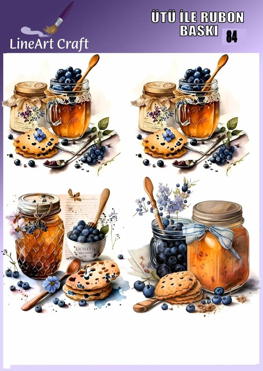 Ütü ile Rub On Transfer Kağıdı 30×30 cm