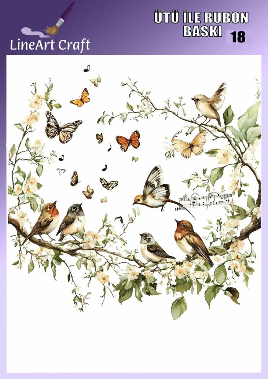 Ütü ile Rub On Transfer Kağıdı 30×30 cm