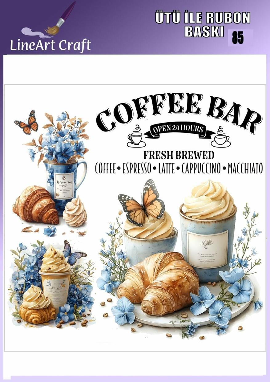 Ütü ile Rub On Transfer Kağıdı 30×30 cm