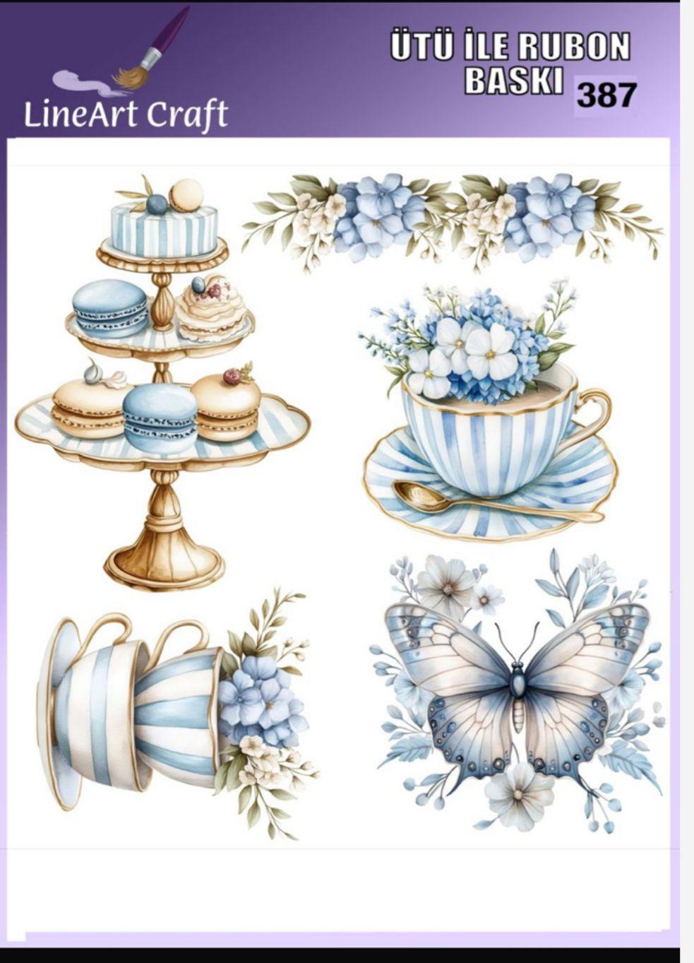 Ütü ile Rub On Transfer Kağıdı 30×30 cm