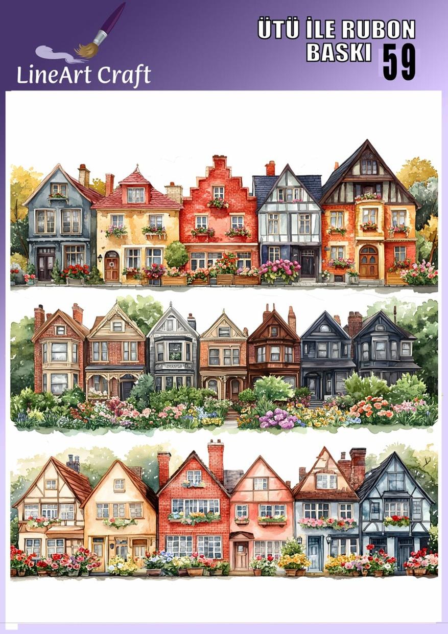 Ütü ile Rub On Transfer Kağıdı 30×30 cm