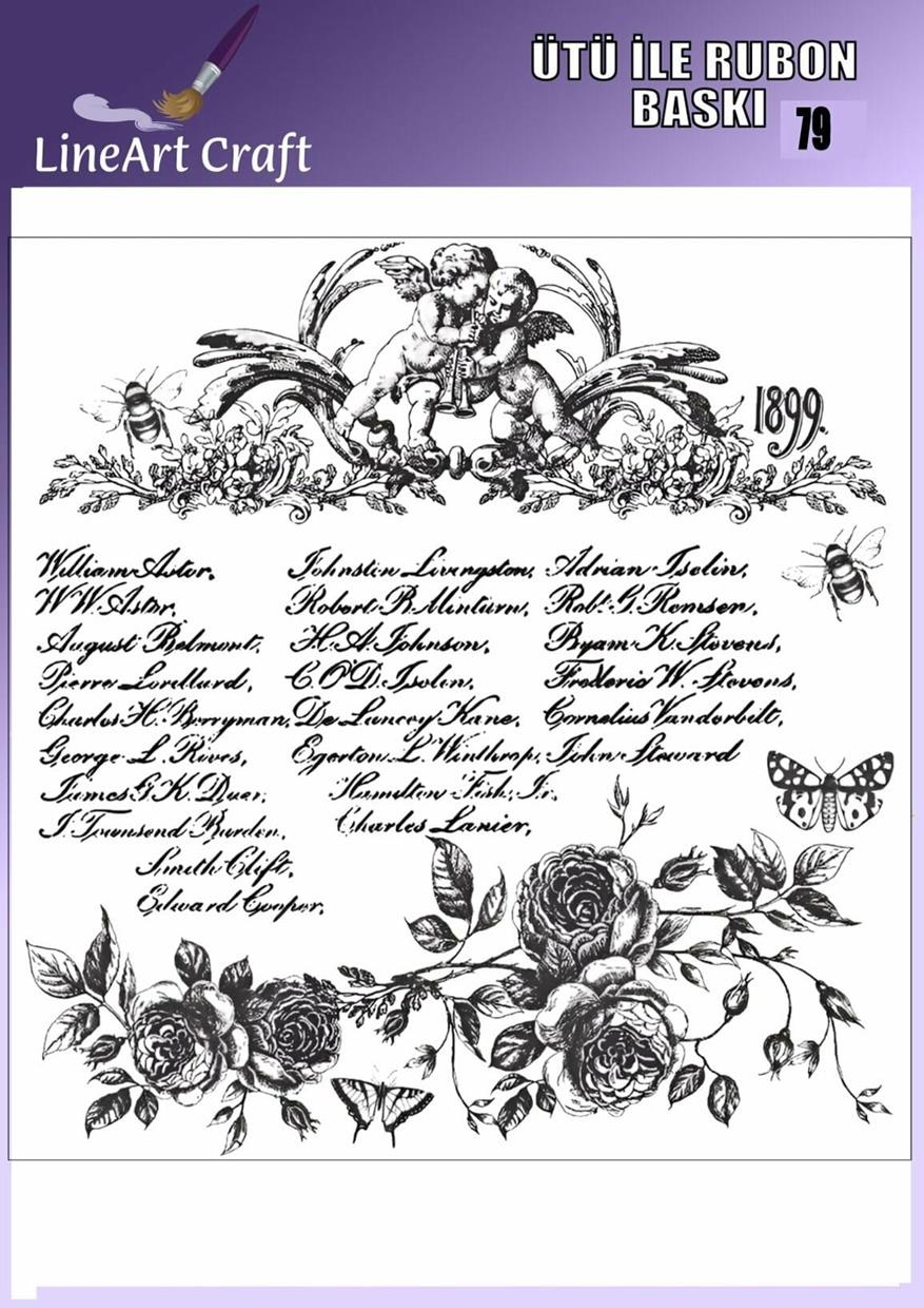 Ütü ile Rub On Transfer Kağıdı 30×30 cm