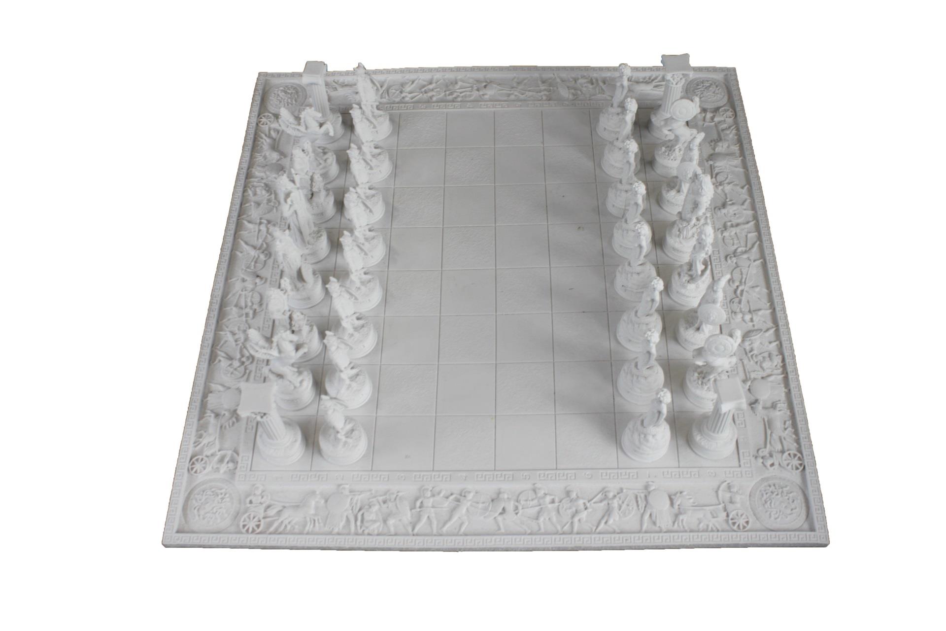 YUNAN MİTOLOJİK SATRANÇ SET 42X42 CM