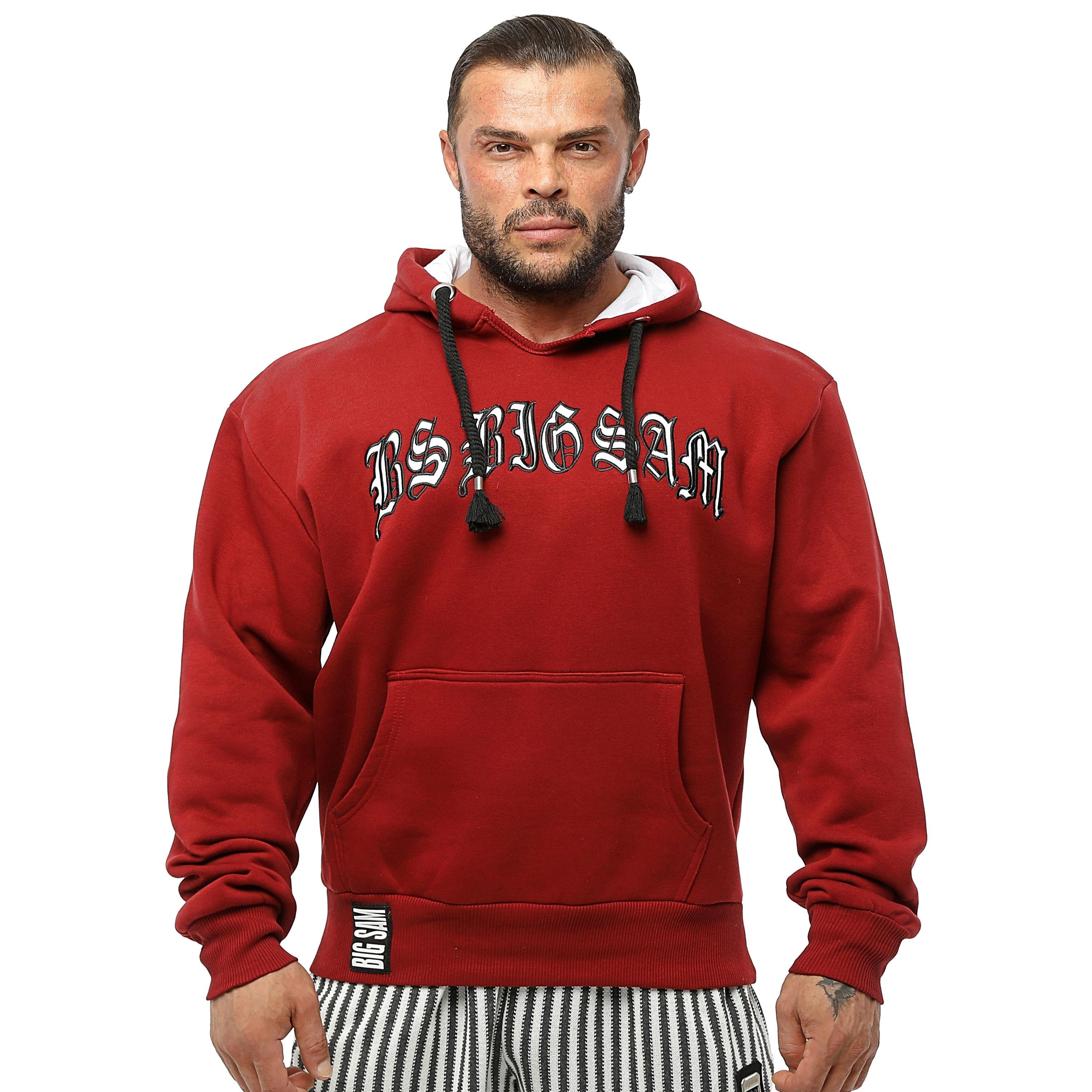 Burgundy Winter Hooded Sweater