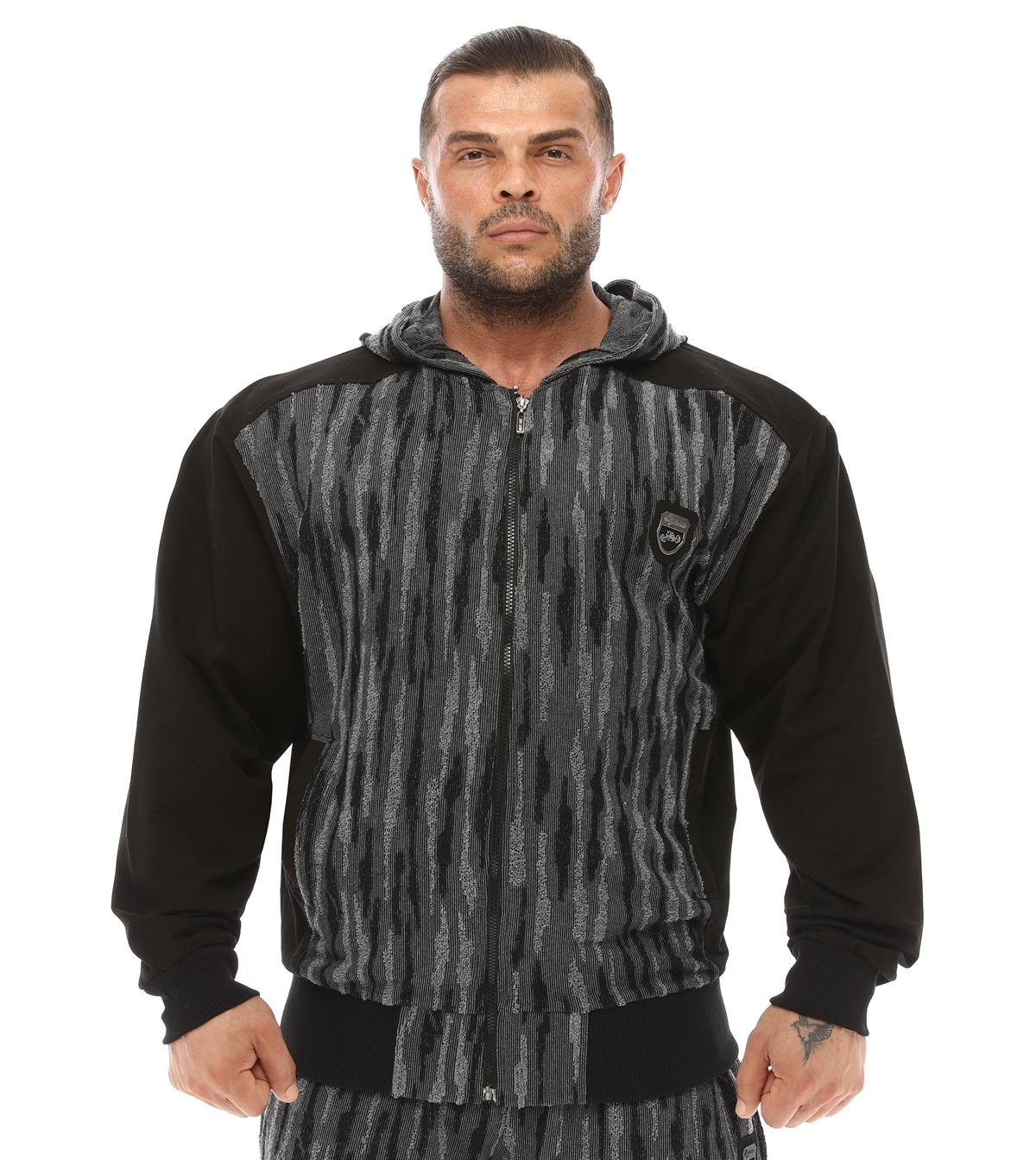 Camouflage Towel Hooded Zipper Jacket