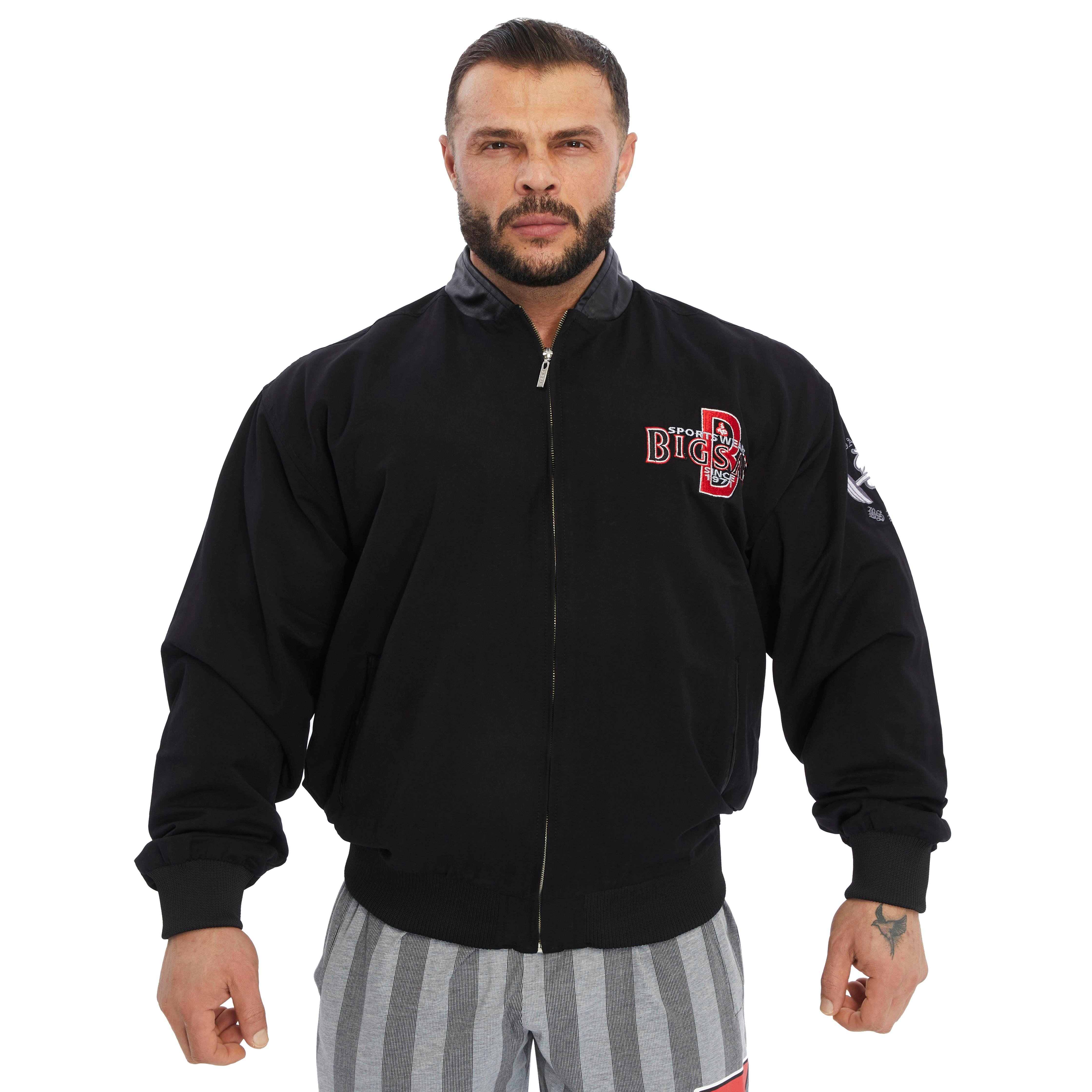 Leather Collar Bomber Jacket