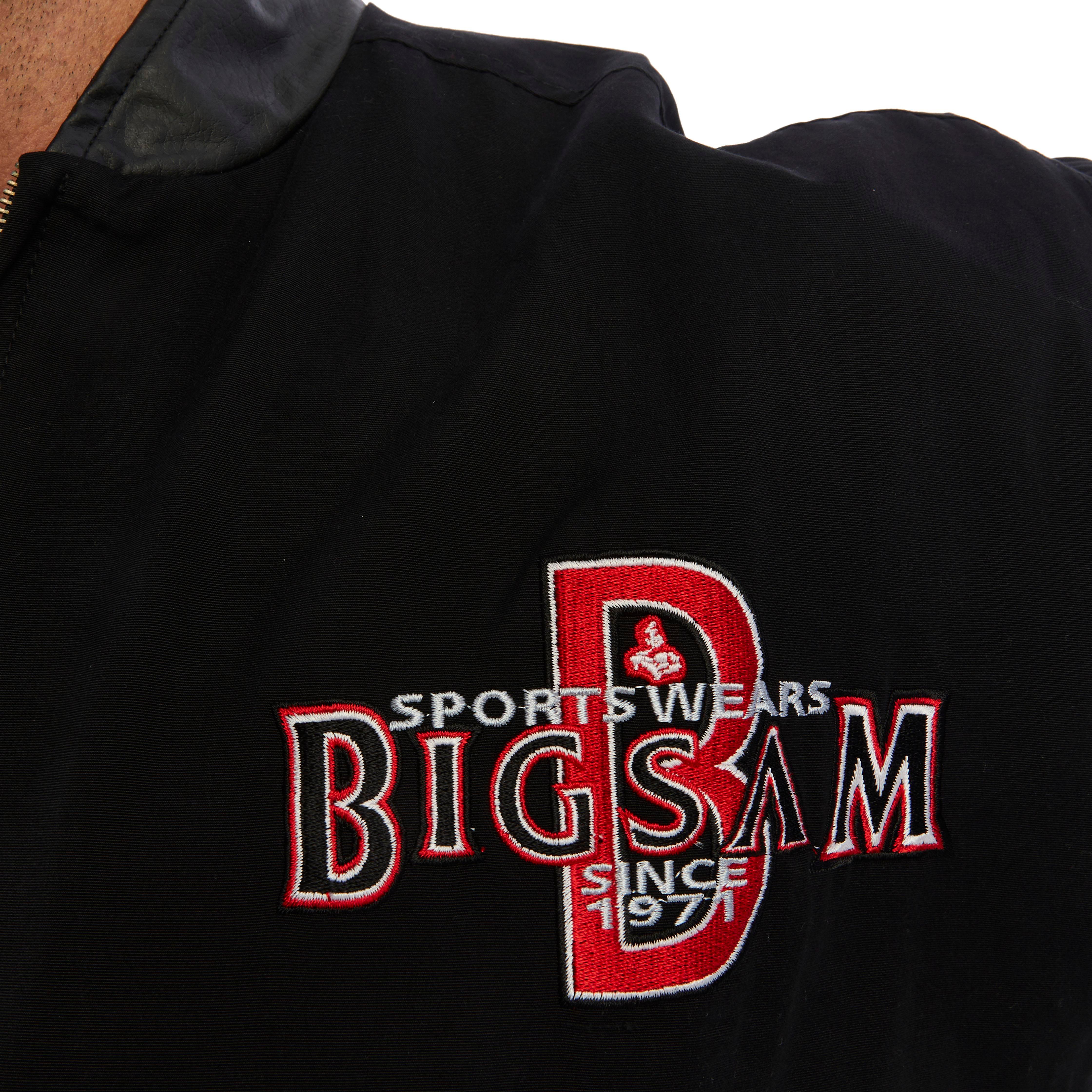 Leather Collar Bomber Jacket