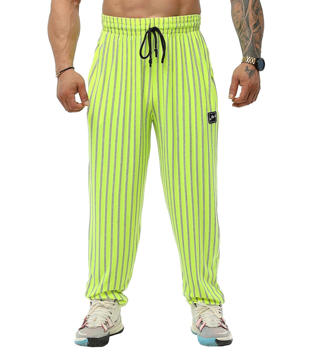 Loose Fit Neon Gym Pants