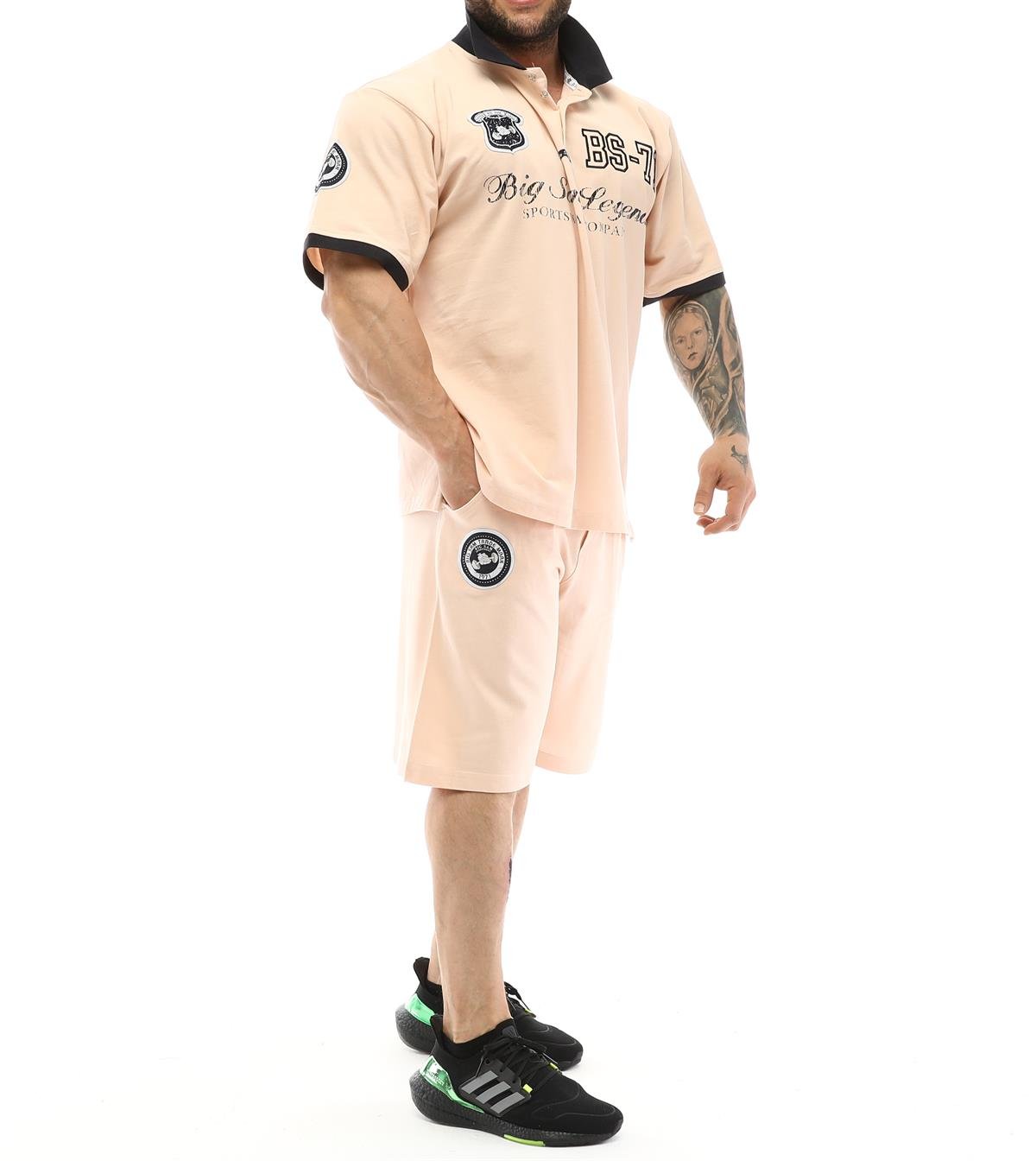 Men's Beige Polo T-shirt