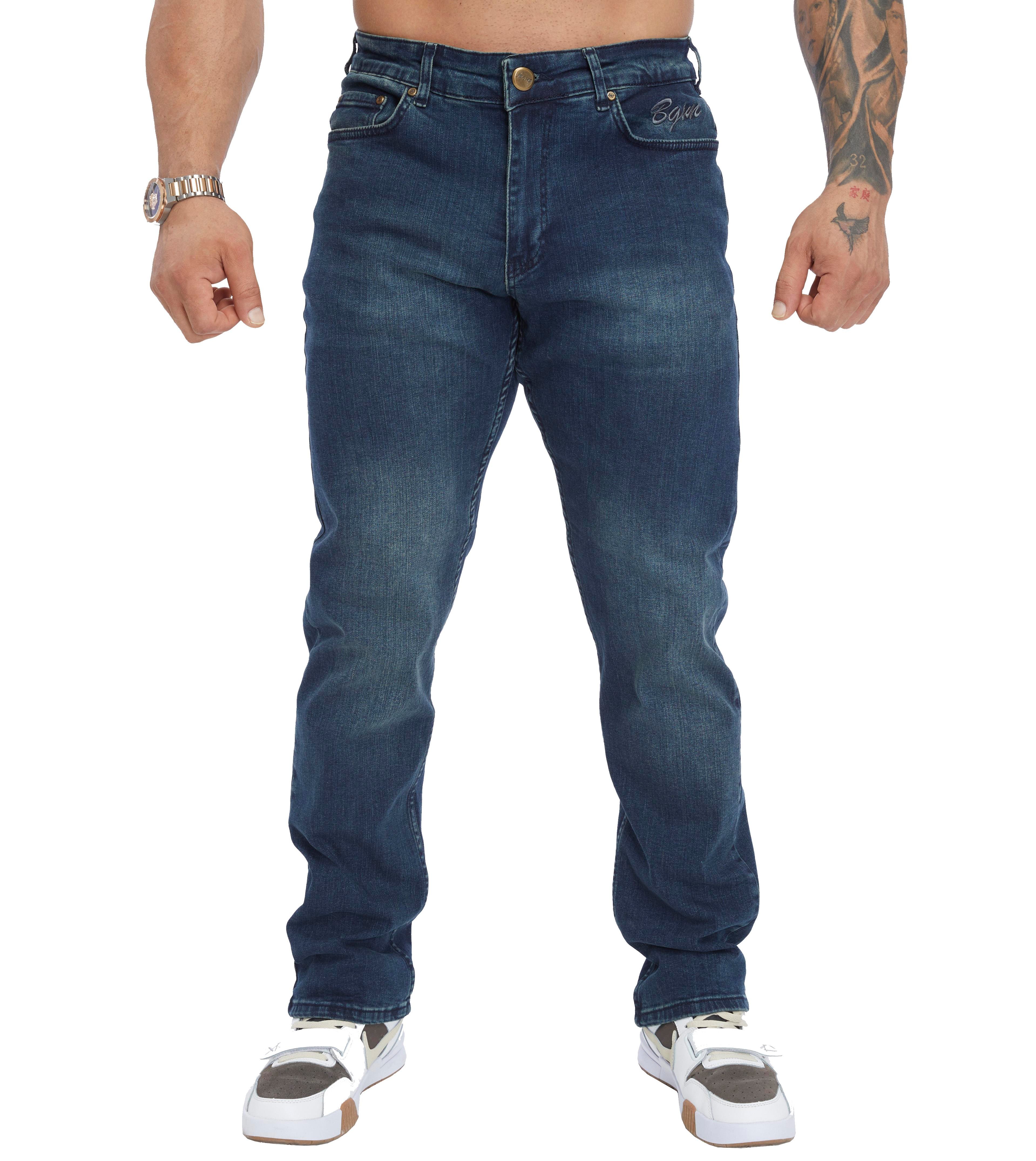 Men's Embroidered Jeans