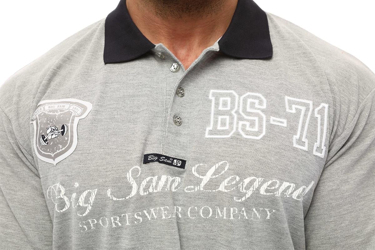 Men's Grey Polo T-shirt