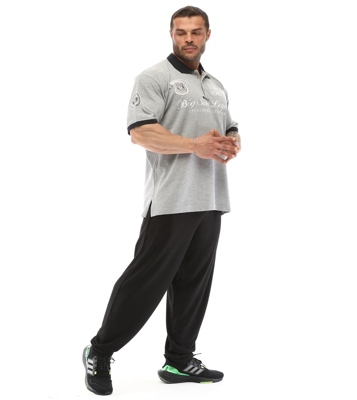 Men's Grey Polo T-shirt