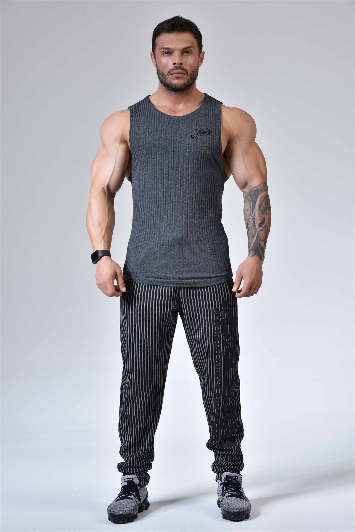 Men's Gym Performance Tank Top Grey