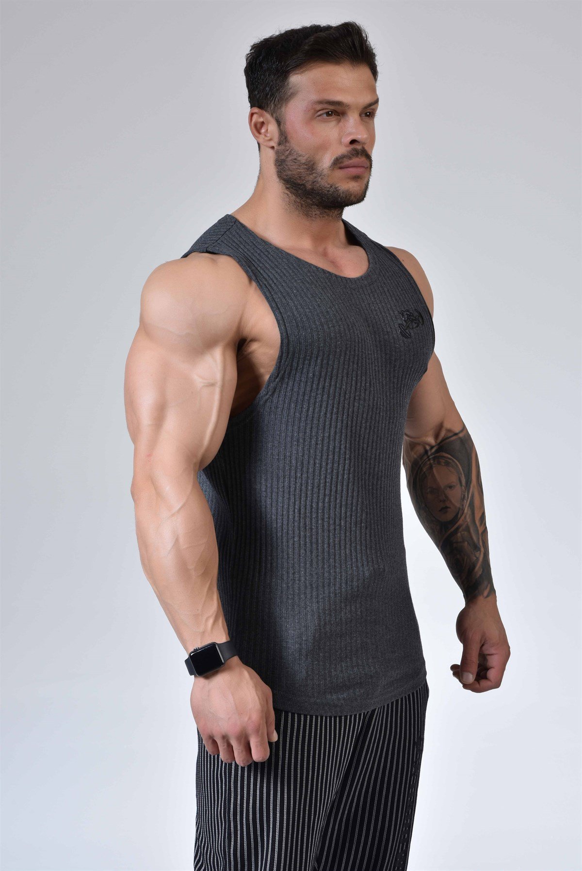 Men's Gym Performance Tank Top Grey