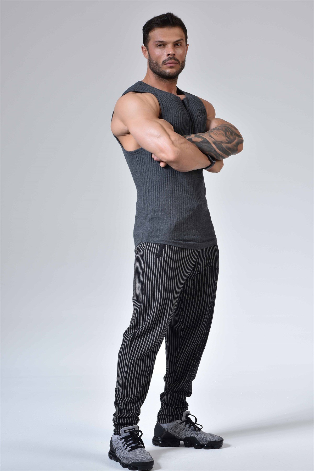 Men's Gym Performance Tank Top Grey