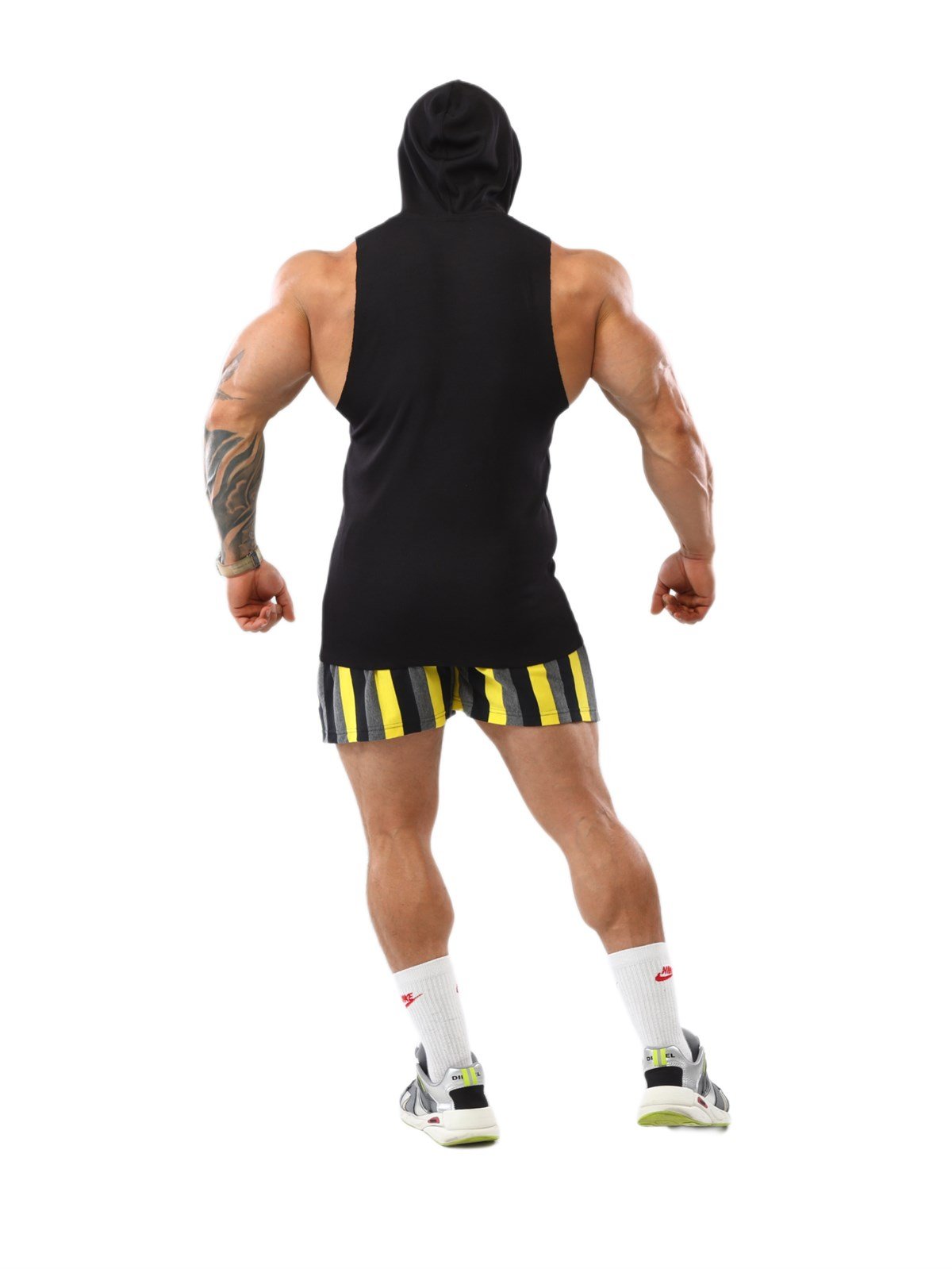 Men's Hooded Sleeveless Gym T-shirt