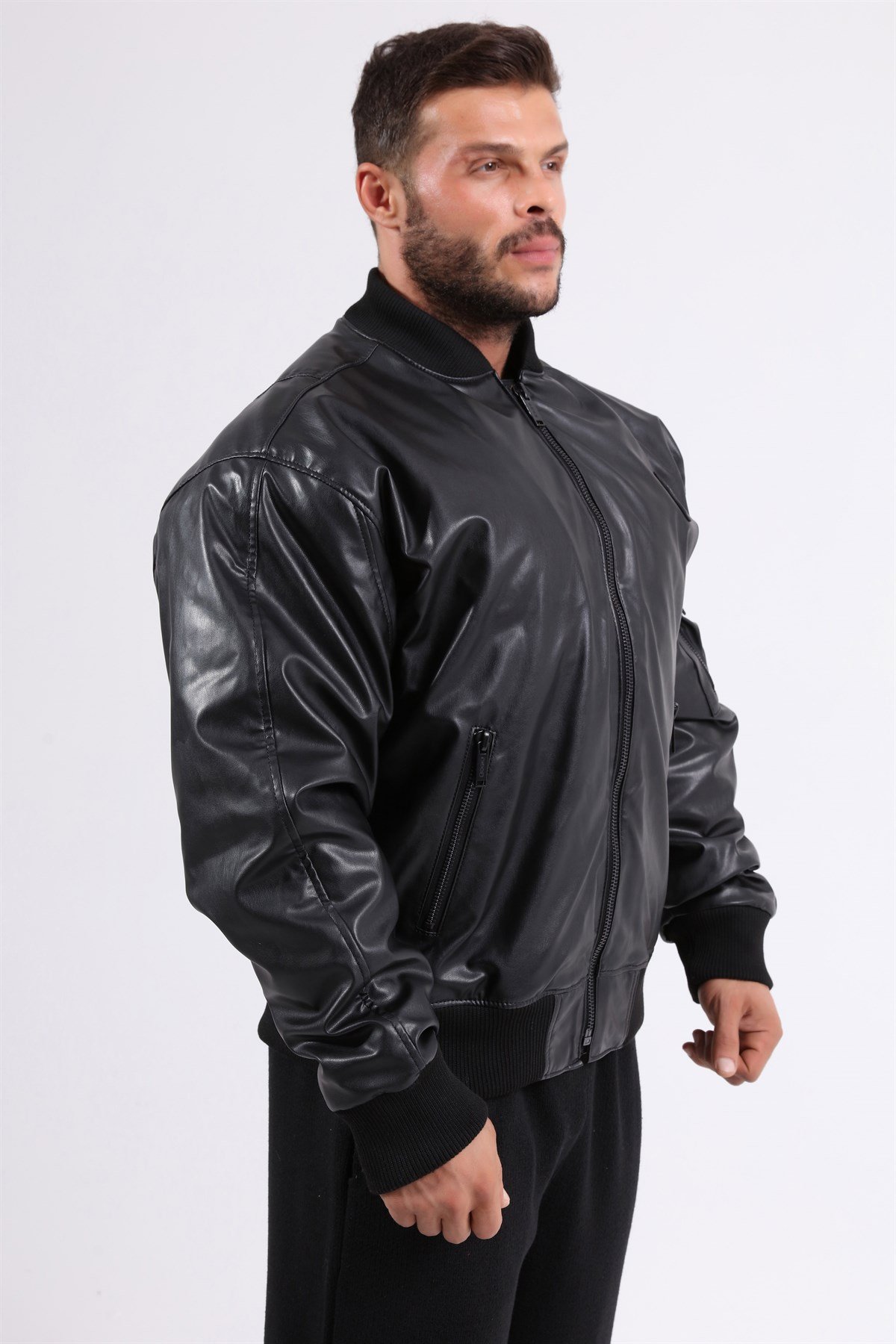 Men's Leather Pilot Jacket