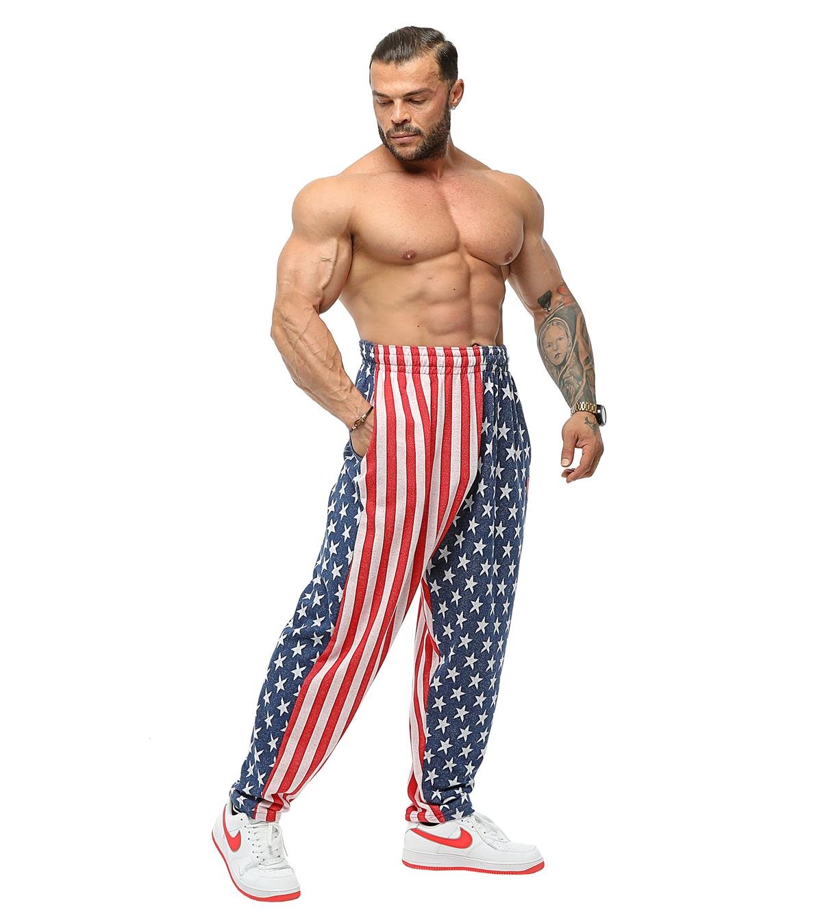 Men's Loose Fit American Flag Sweatpants
