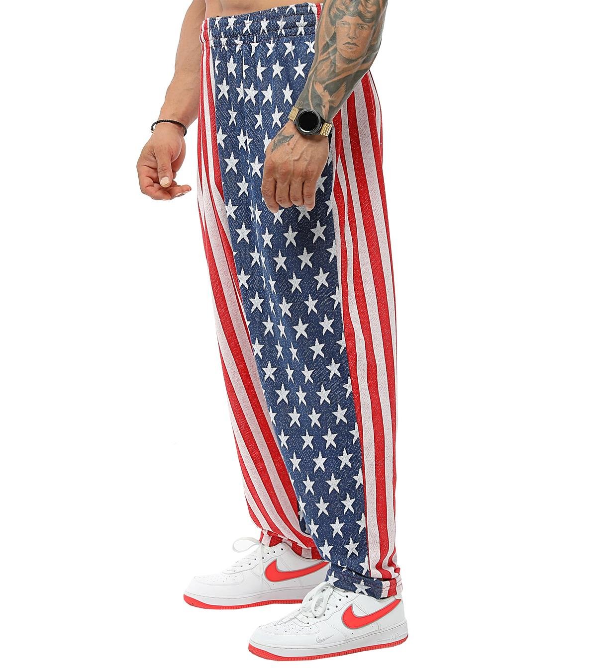 Men's Loose Fit American Flag Sweatpants